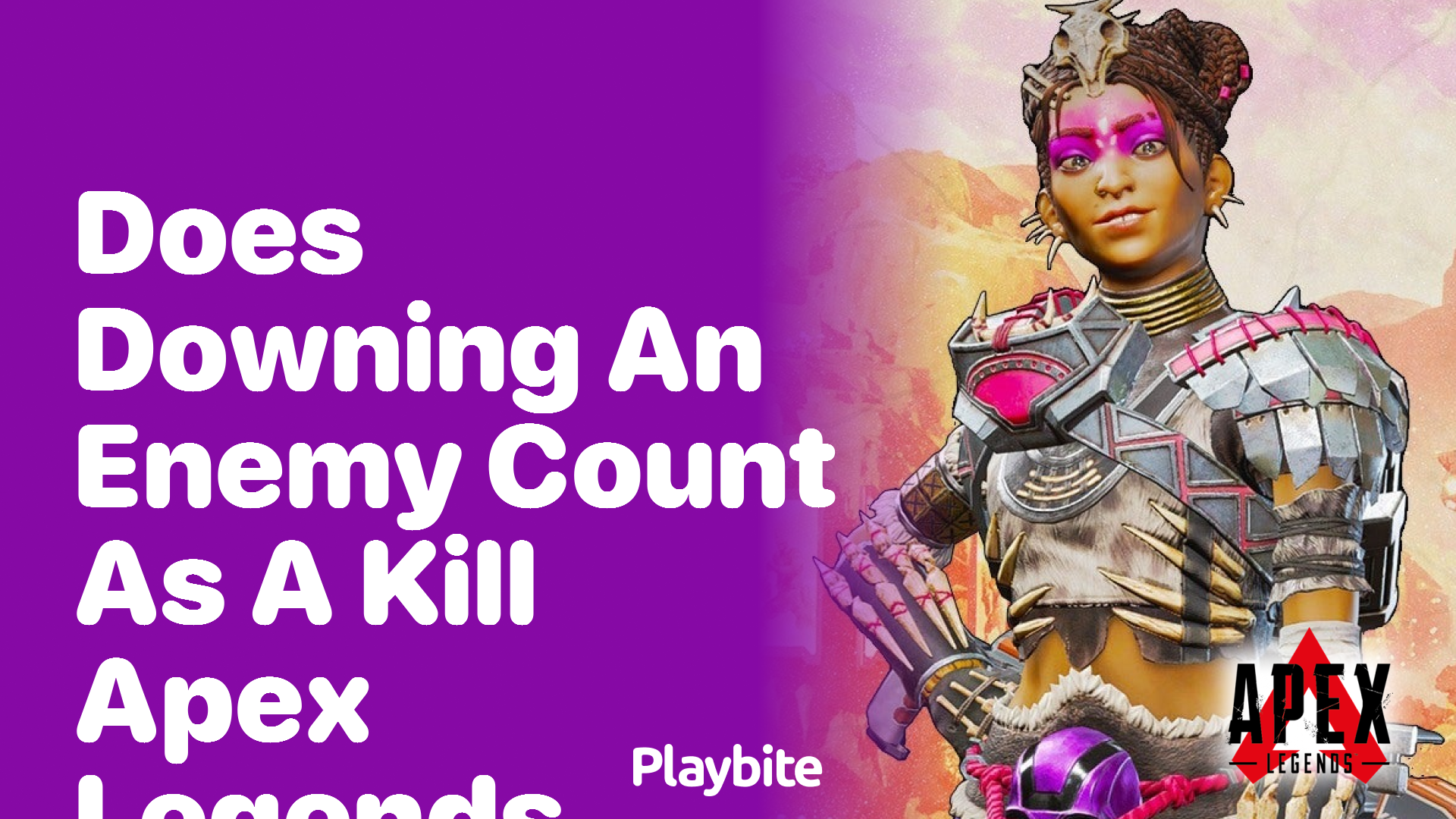 Does downing an enemy count as a kill in Apex Legends?