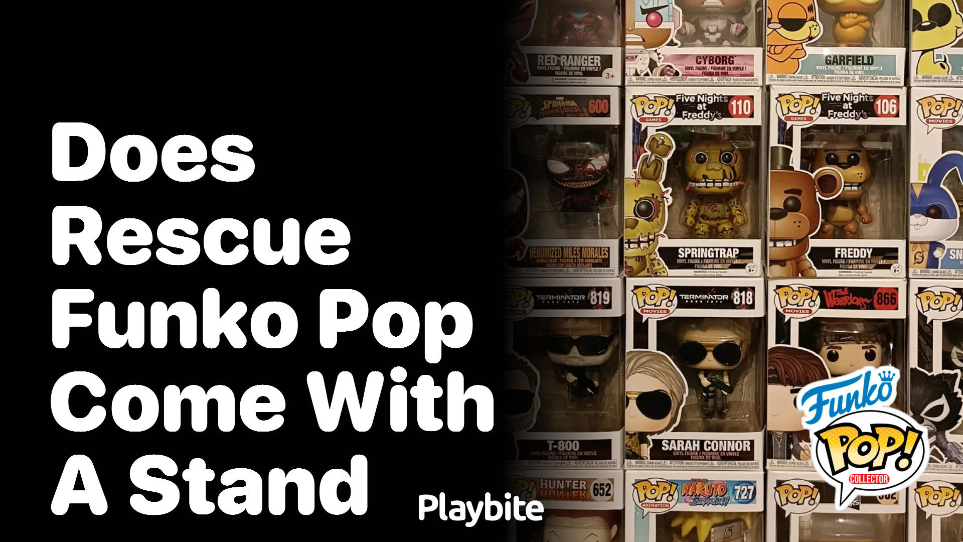 Does Rescue Funko Pop come with a stand?