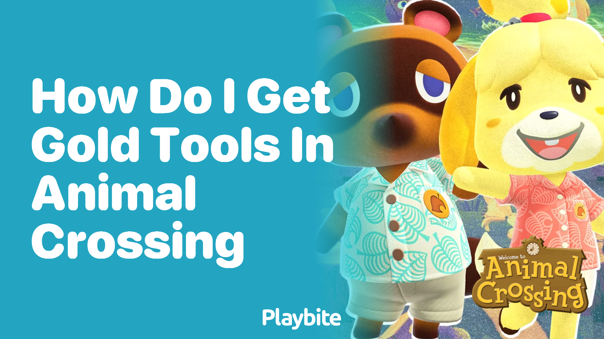How do I get gold tools in Animal Crossing?