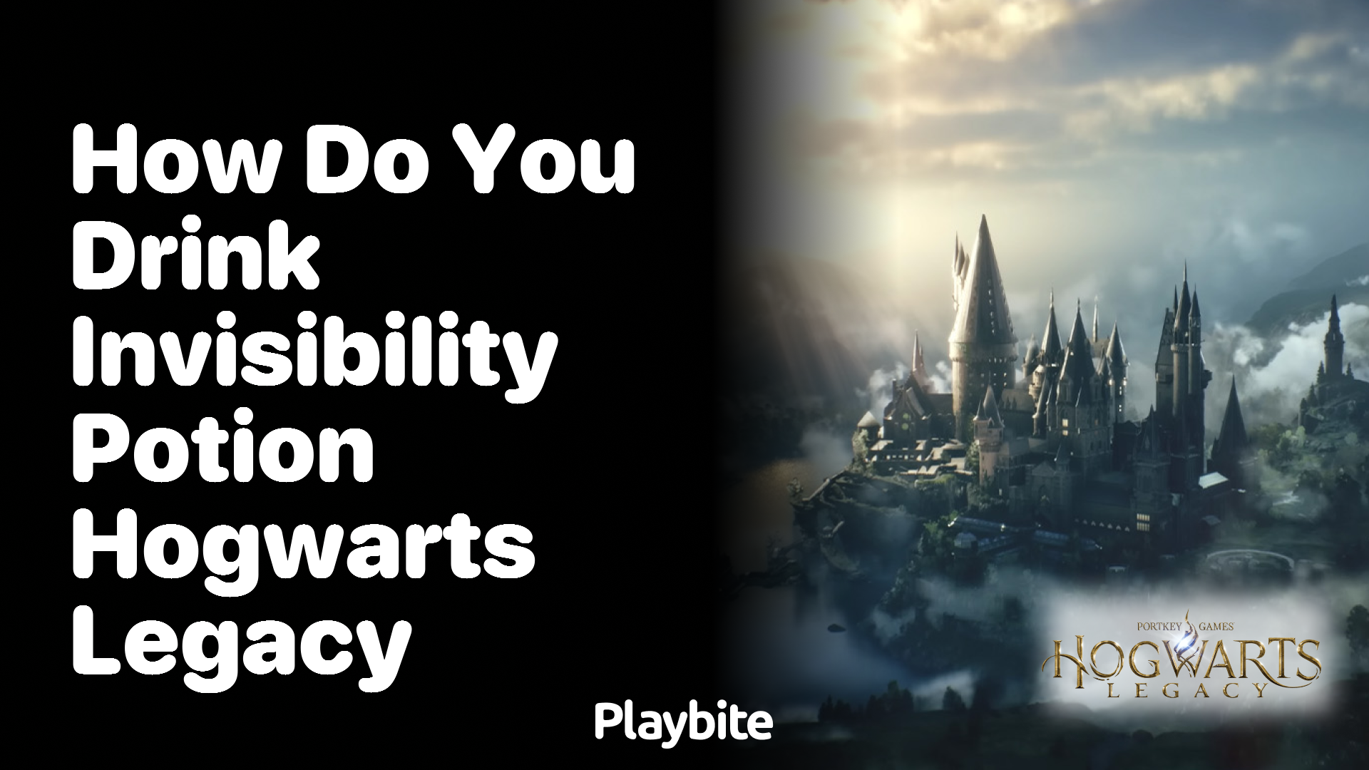 How do you drink an invisibility potion in Hogwarts Legacy?