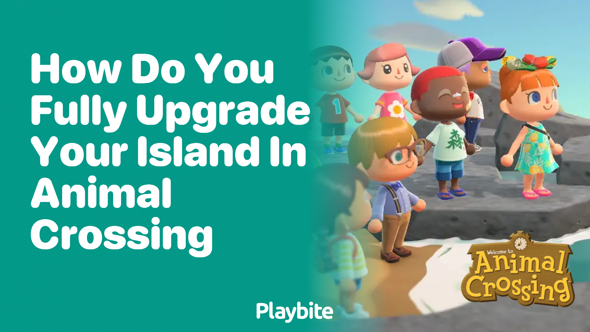 How do you fully upgrade your island in Animal Crossing?