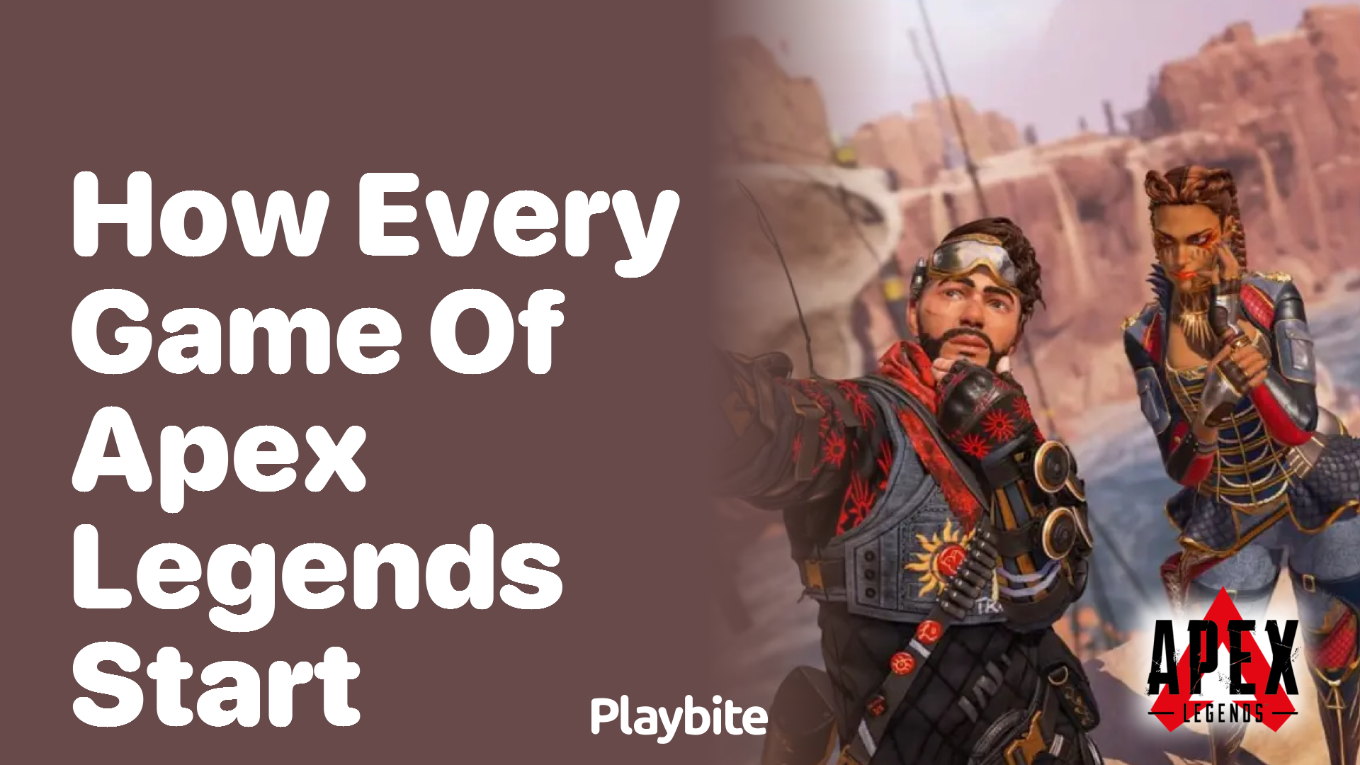 How does every game of Apex Legends start?