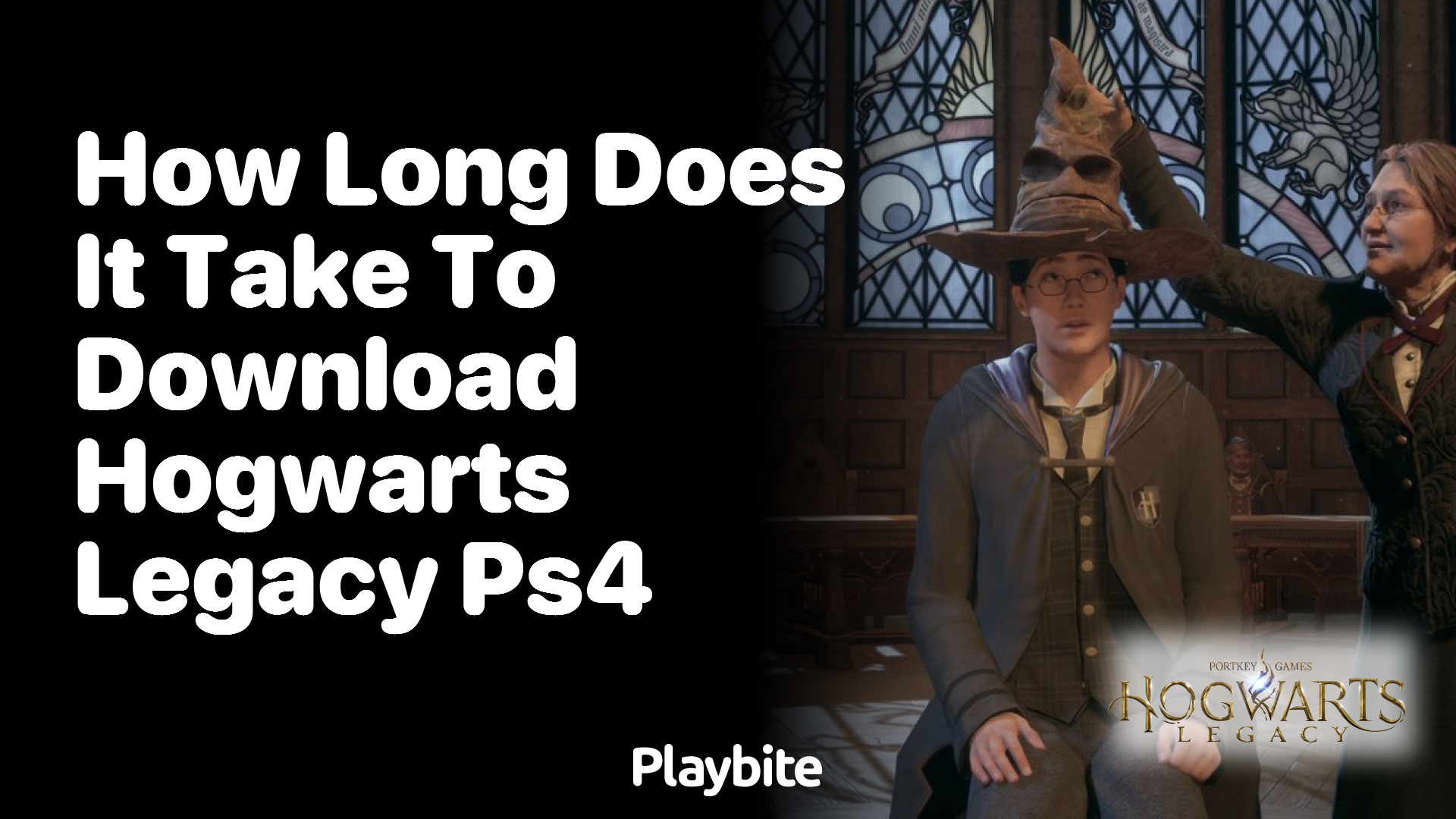 How long does it take to download Hogwarts Legacy on PS4?