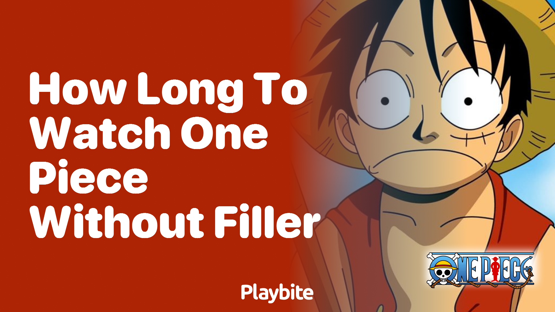 How Long Does it Take to Watch One Piece Without Filler? Playbite