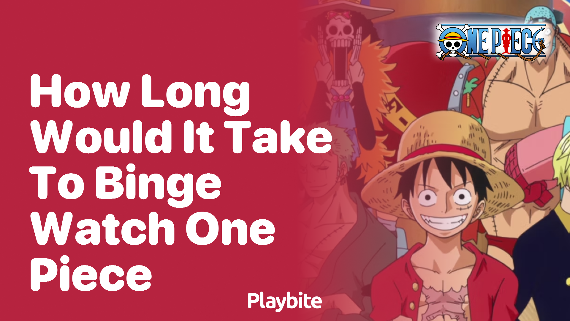 How Long Would It Take to Binge Watch One Piece?