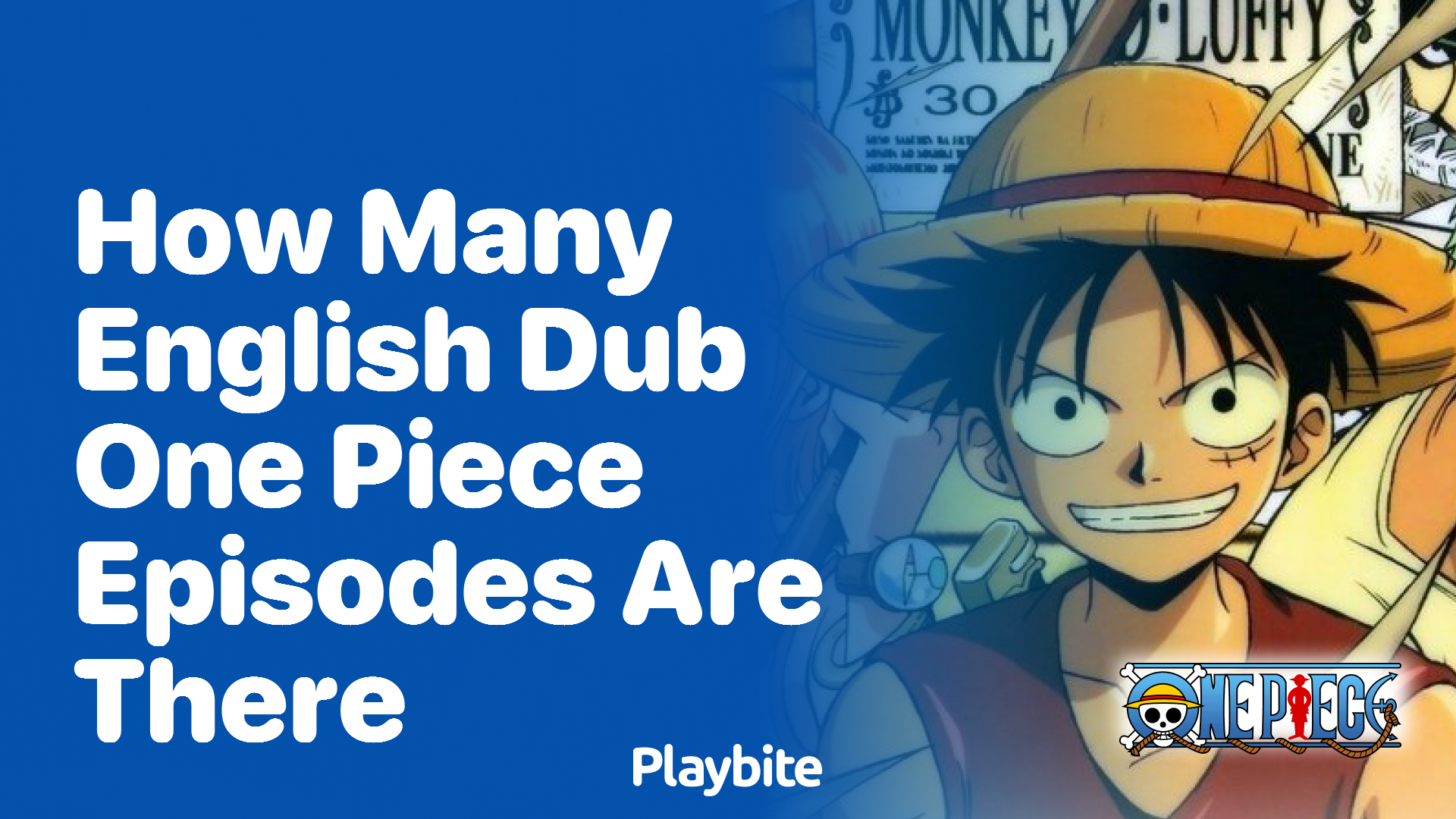 How Many English Dub One Piece Episodes Are There?