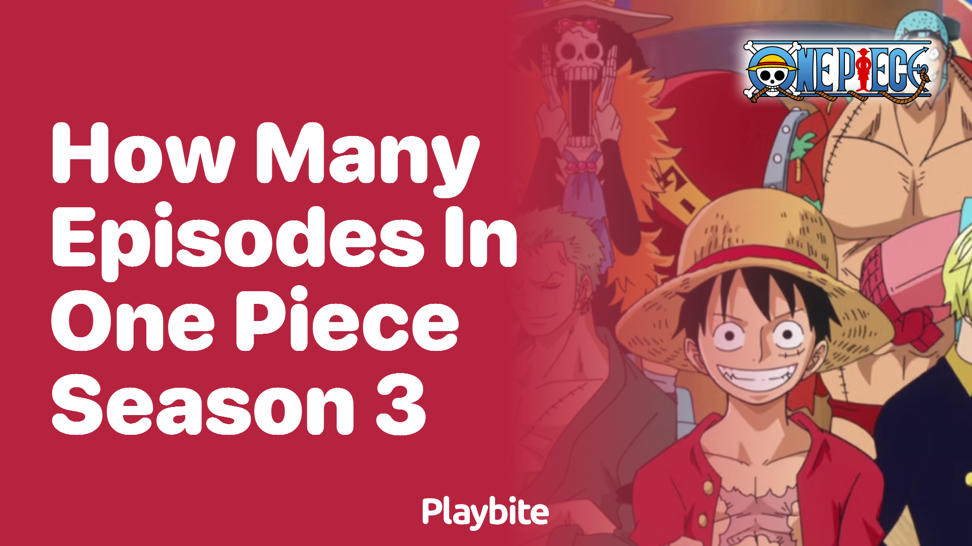 How Many Episodes Are in One Piece Season 3?