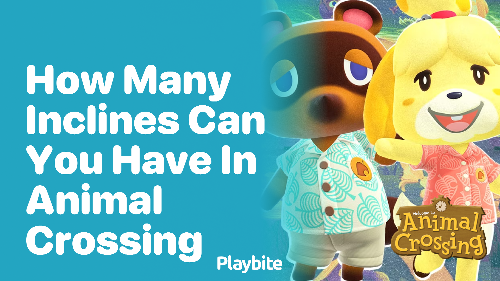 How many inclines can you have in Animal Crossing?