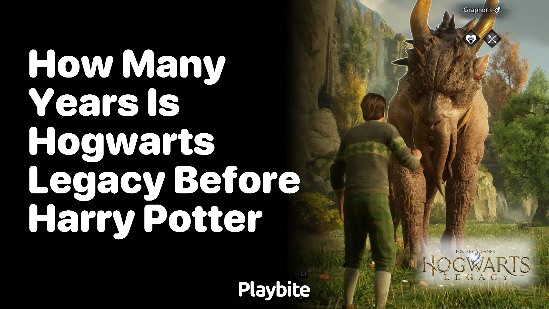 How many years is Hogwarts Legacy set before Harry Potter?