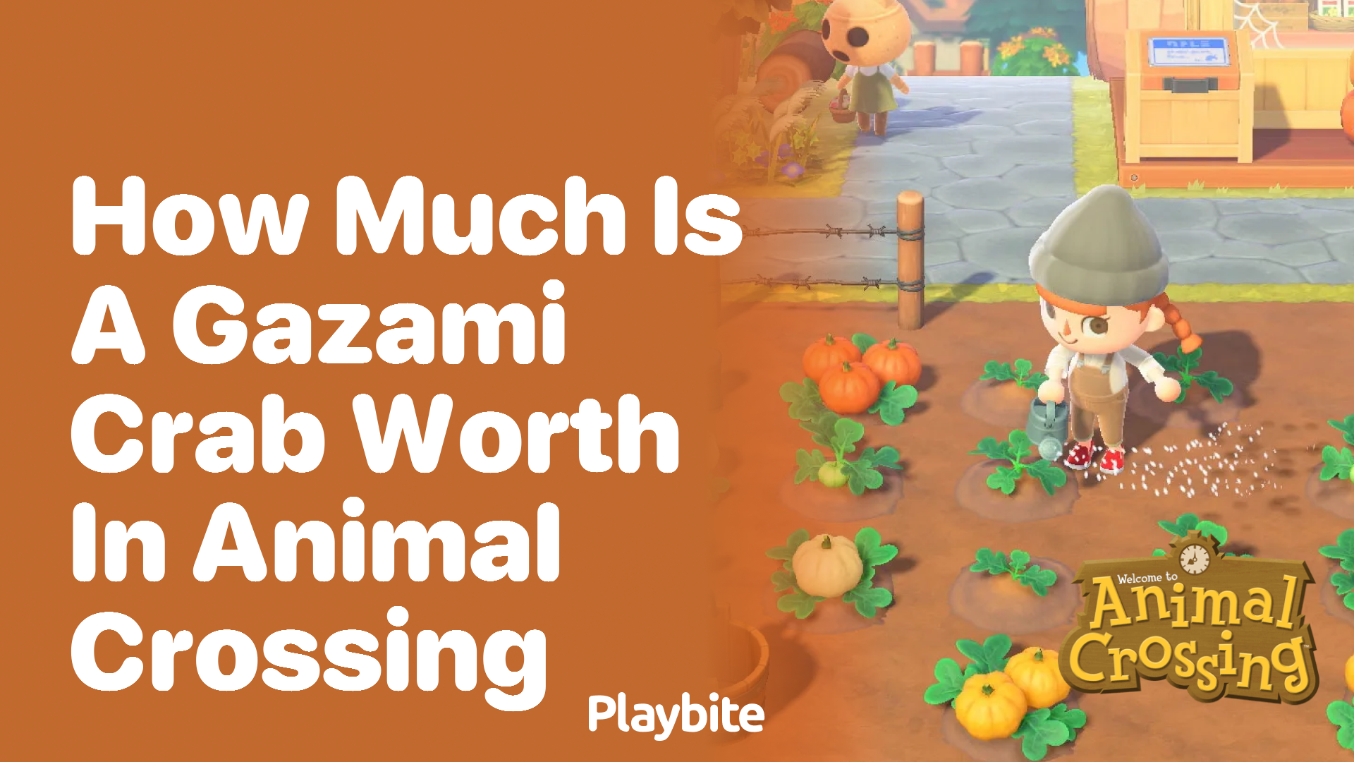 How much is a Gazami Crab worth in Animal Crossing?