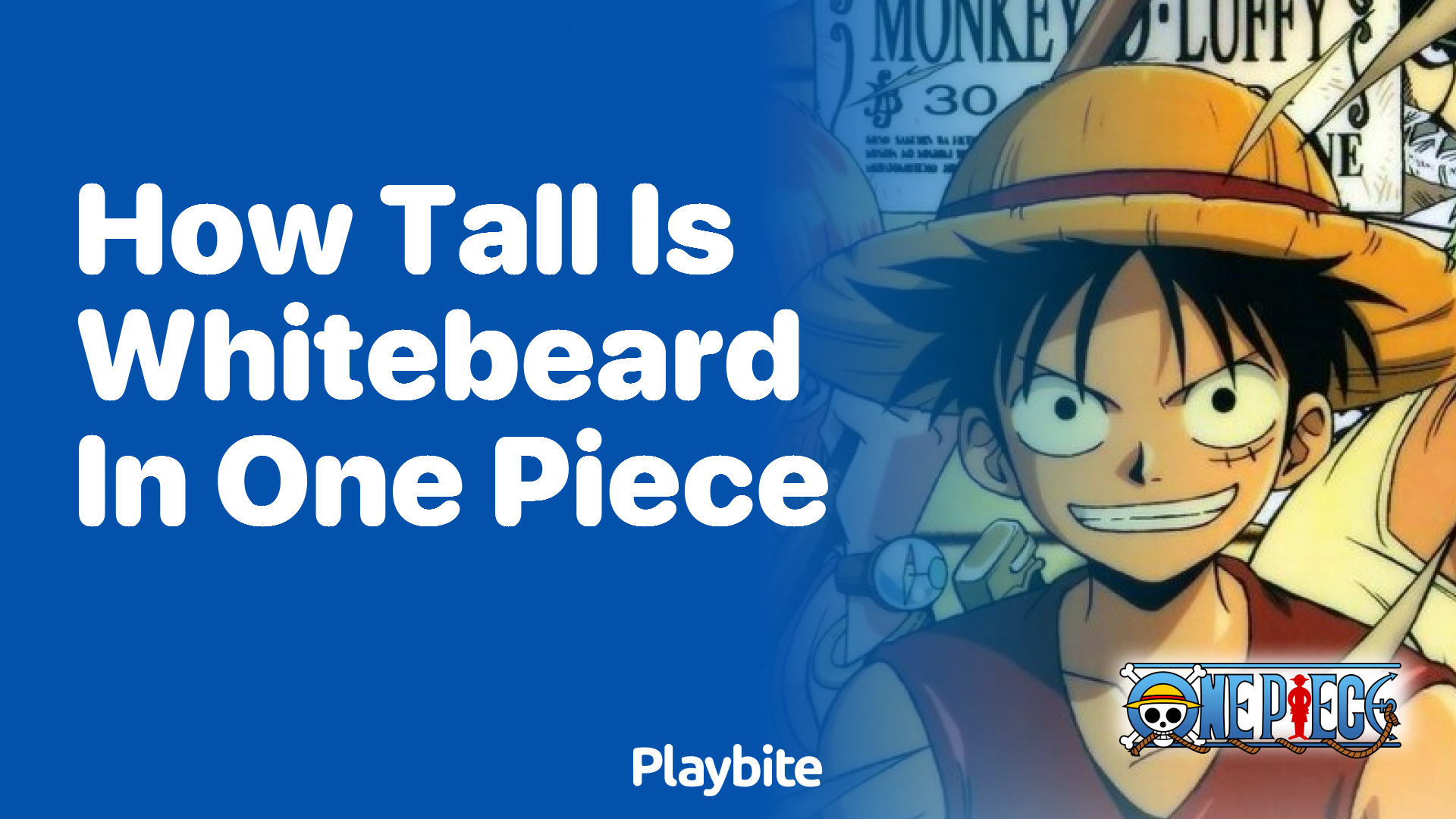 How Tall is Whitebeard in One Piece? Find Out Here!