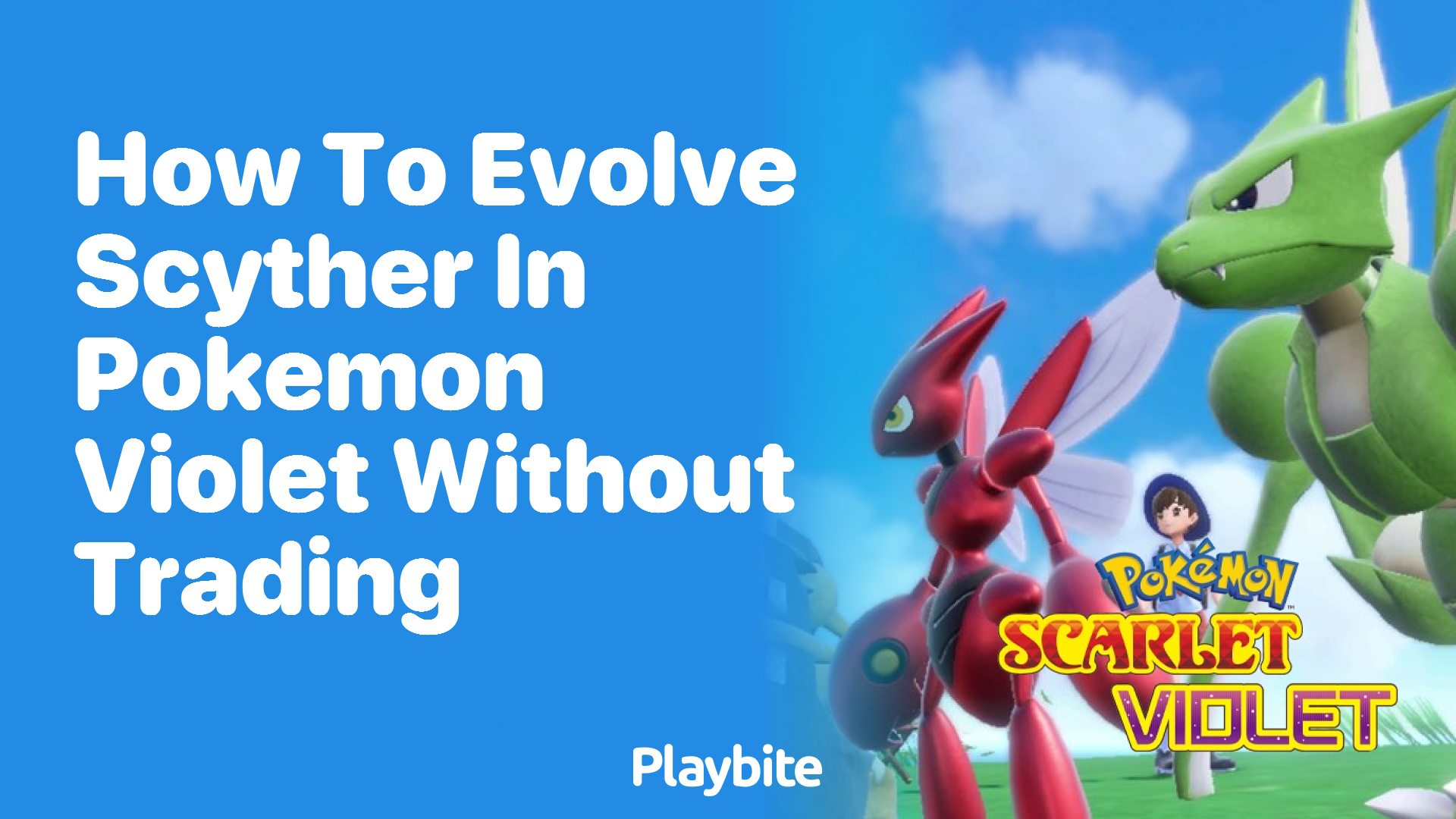 How to evolve Scyther in Pokemon Violet without trading