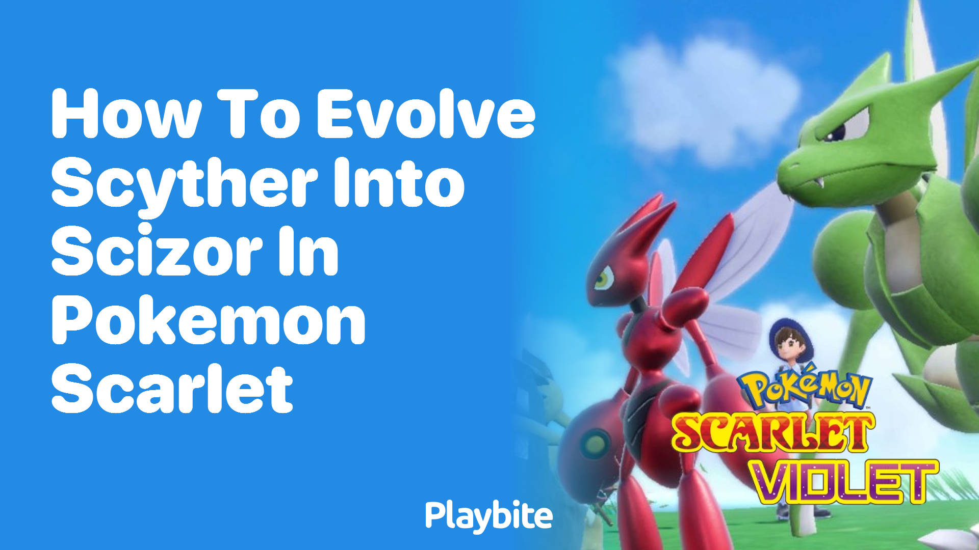 How to evolve Scyther into Scizor in Pokémon Scarlet