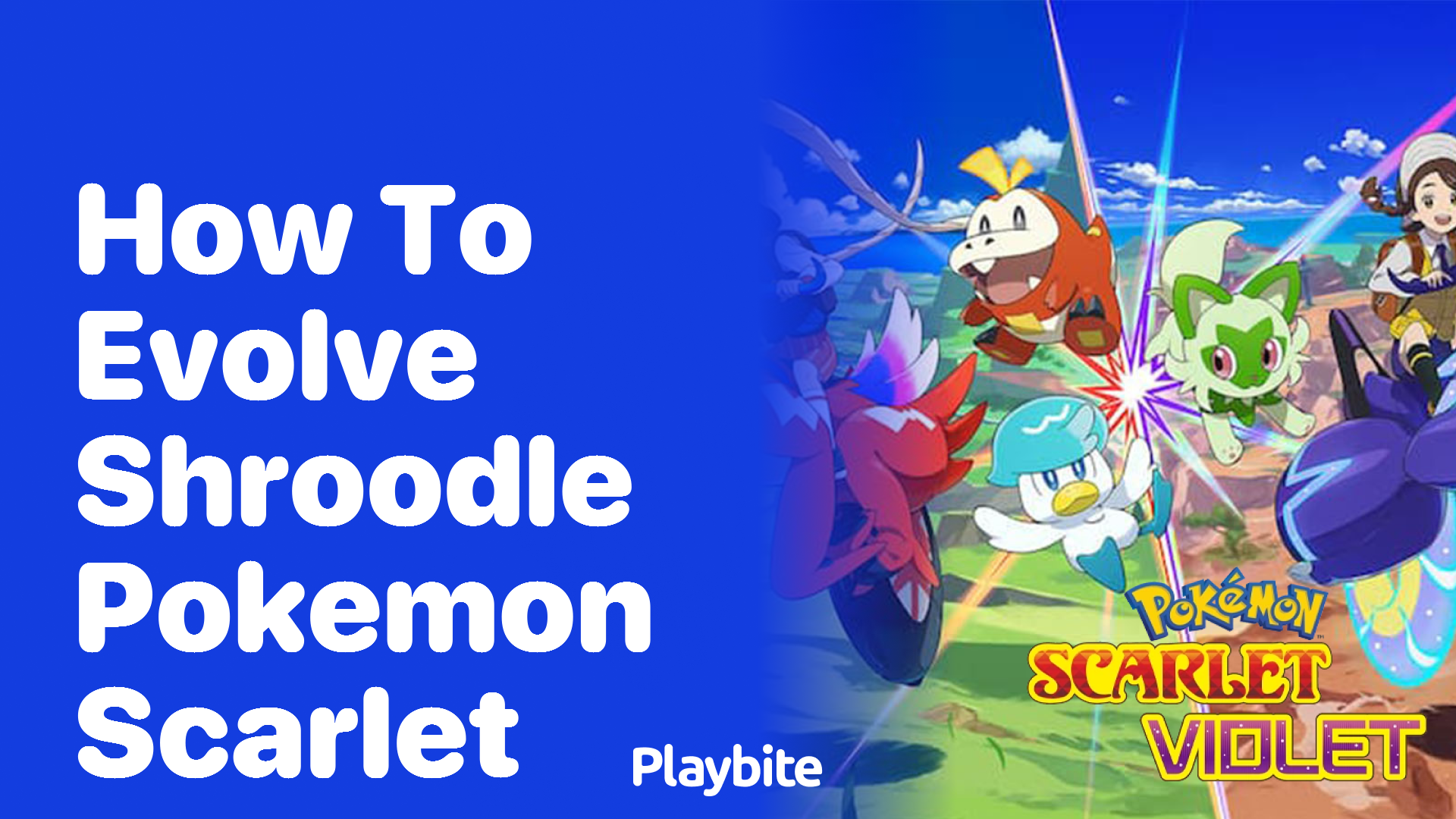 How to evolve Shroodle in Pokemon Scarlet