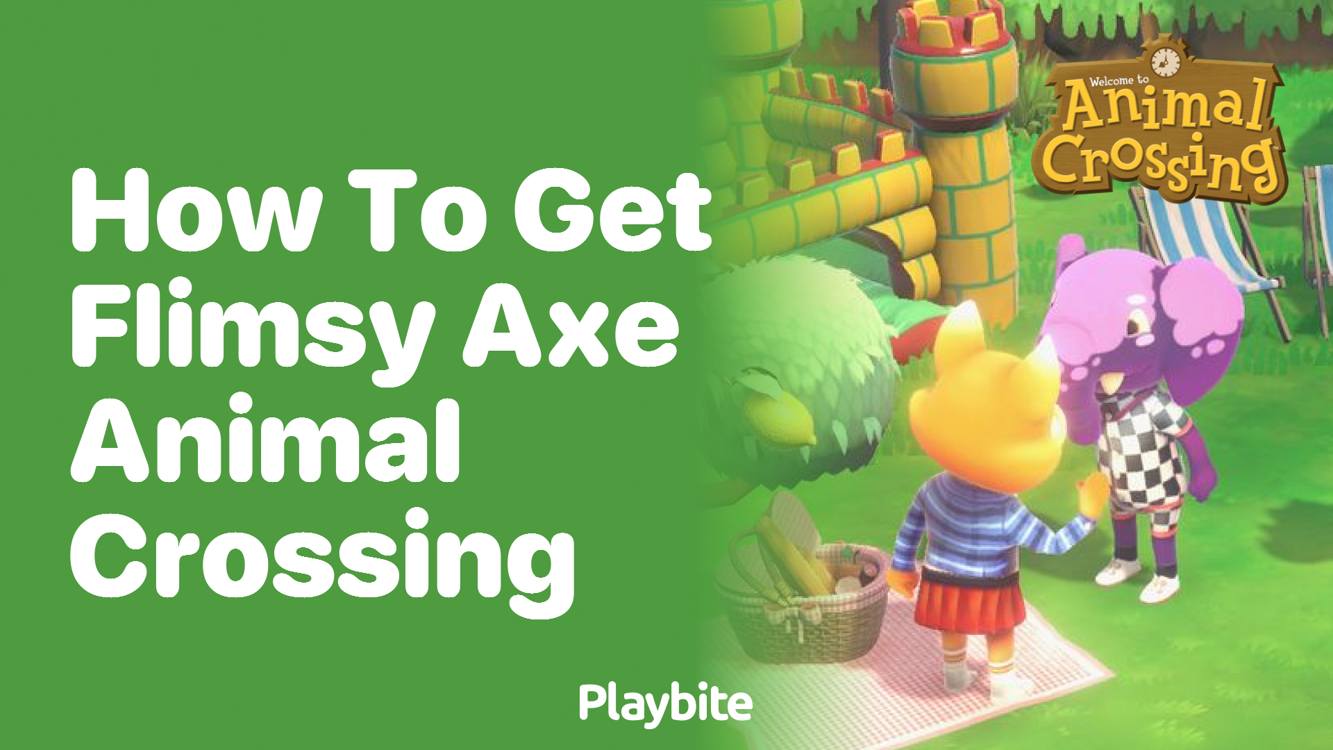 How to get a Flimsy Axe in Animal Crossing Playbite