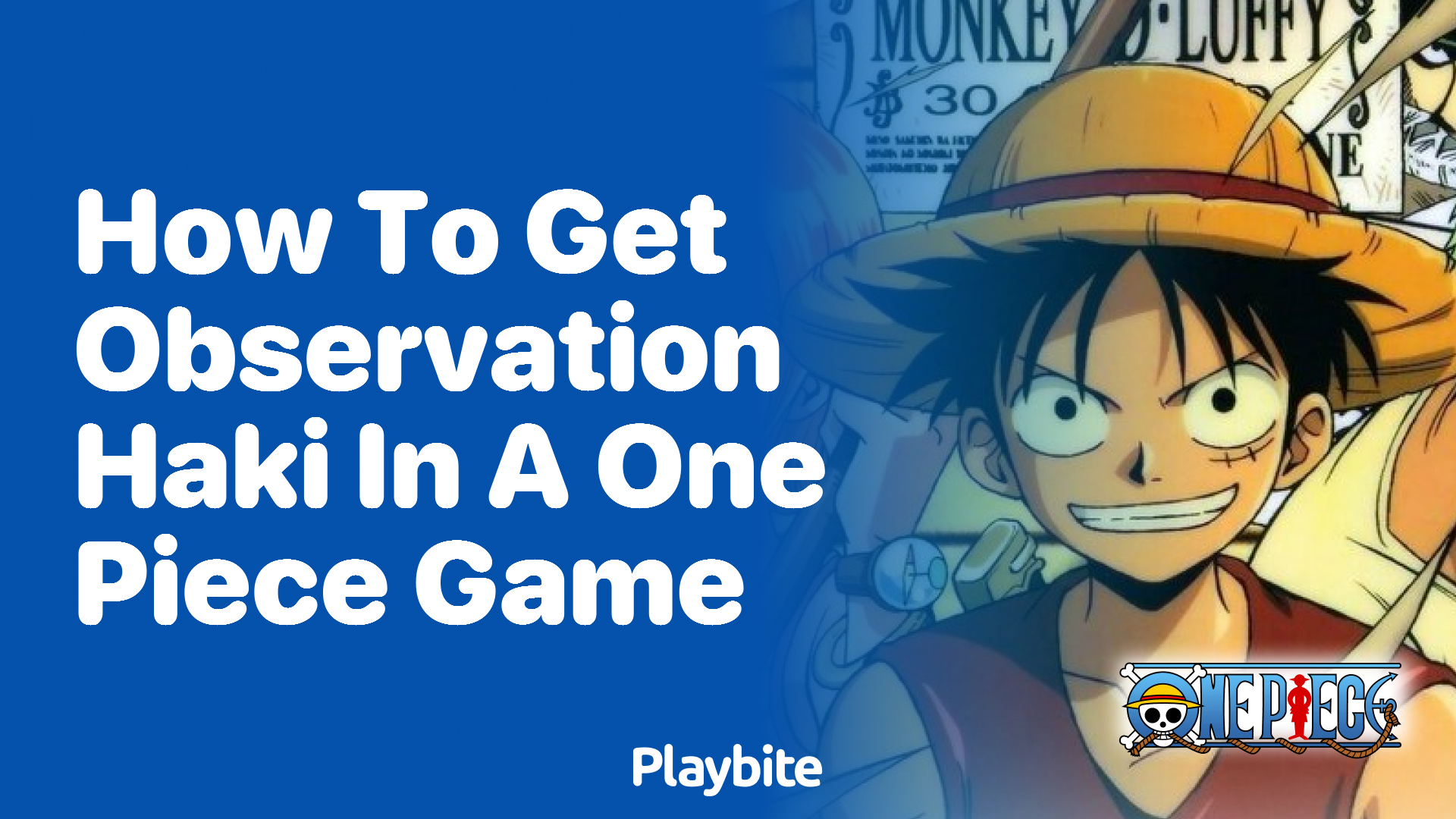 How to Get Observation Haki in a One Piece Game
