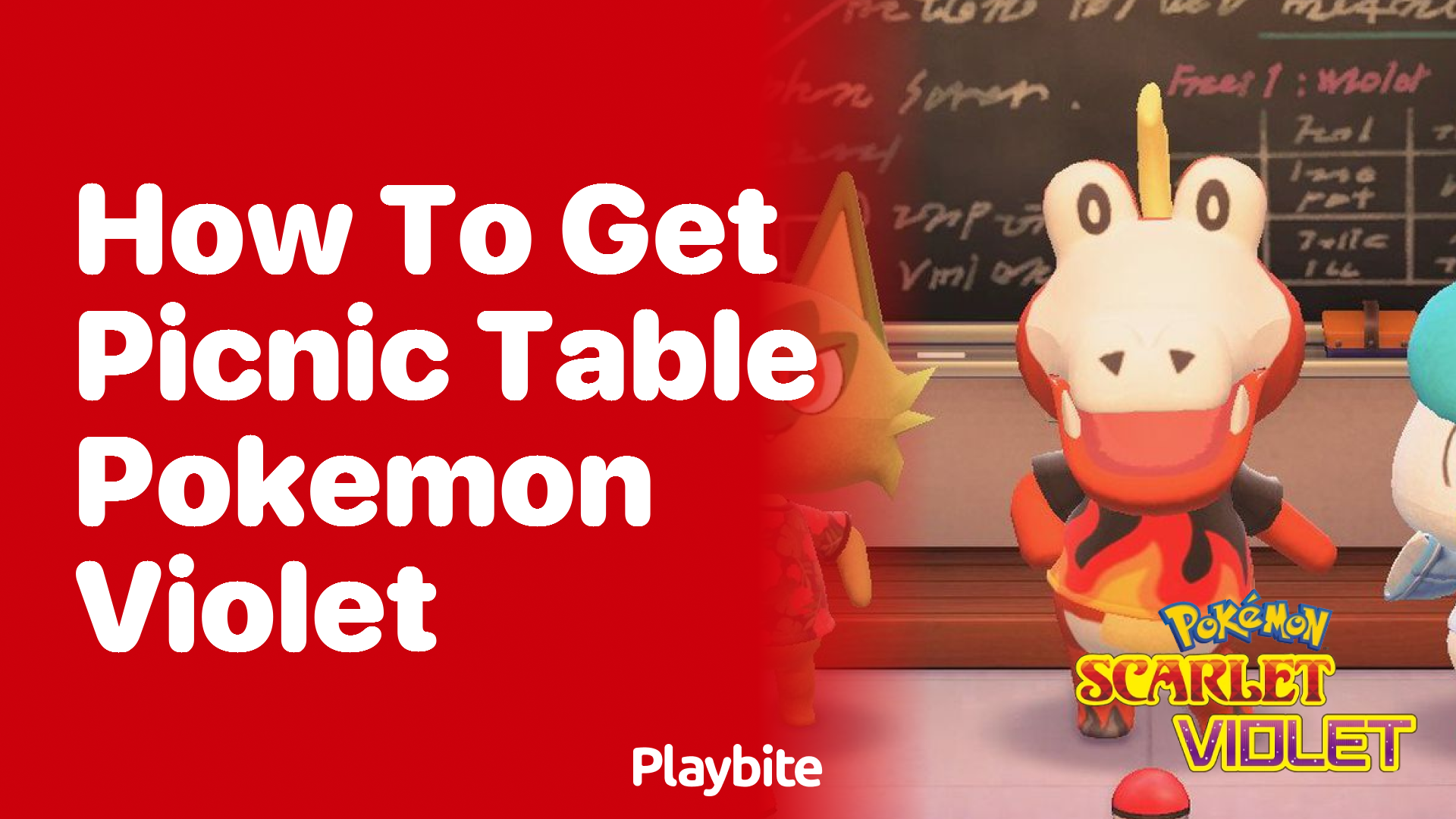 How to get the Picnic Table in Pokémon Violet Playbite