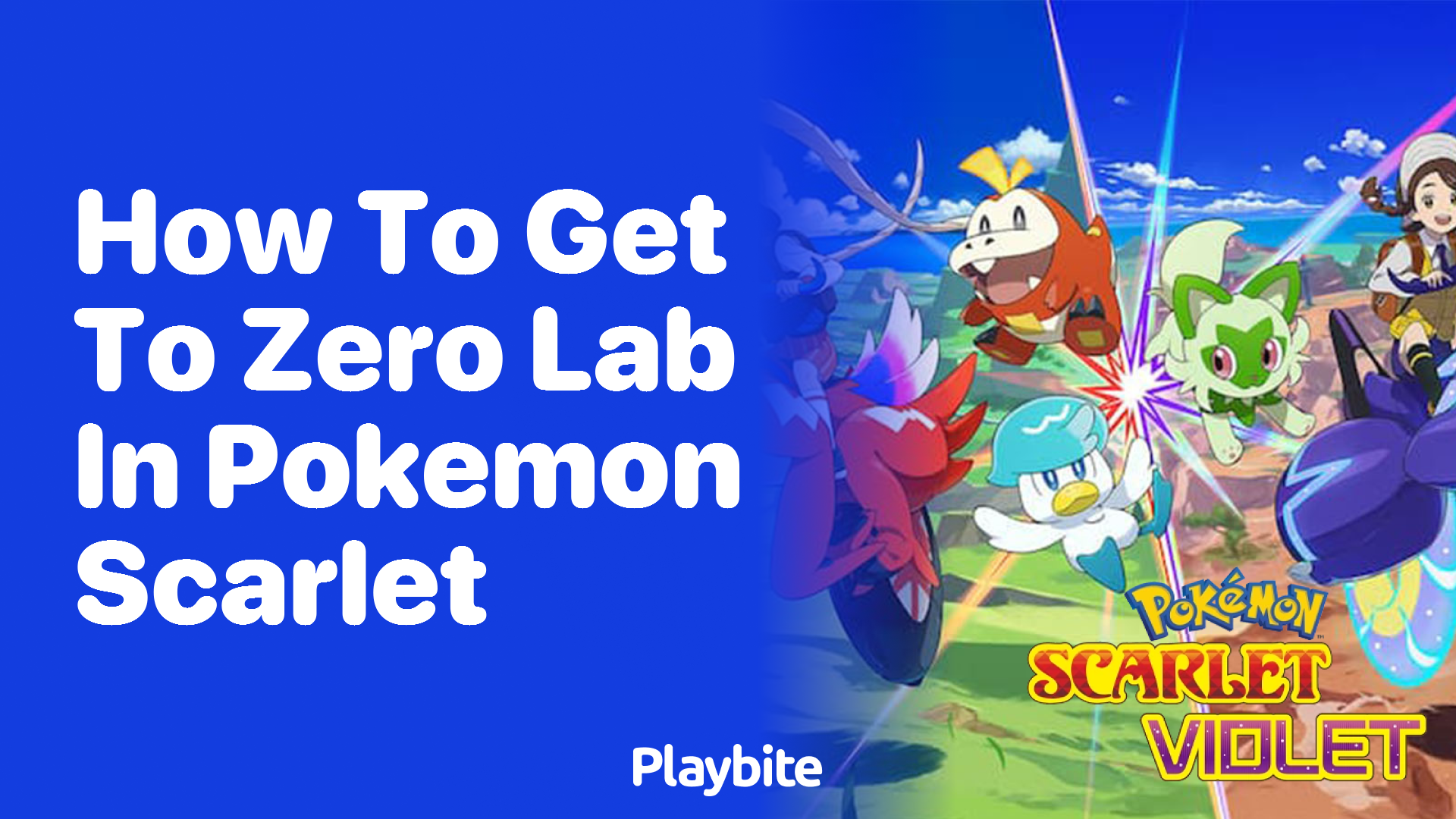 How to Get to Zero Lab in Pokémon Scarlet