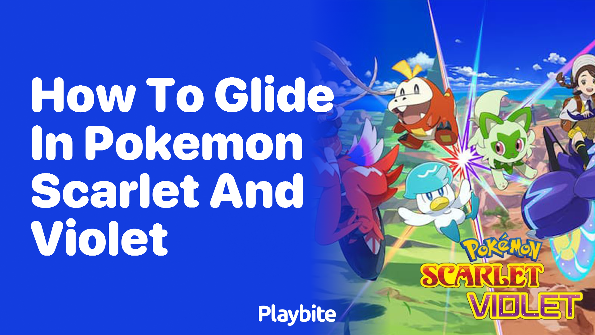 How to glide in Pokémon Scarlet and Violet