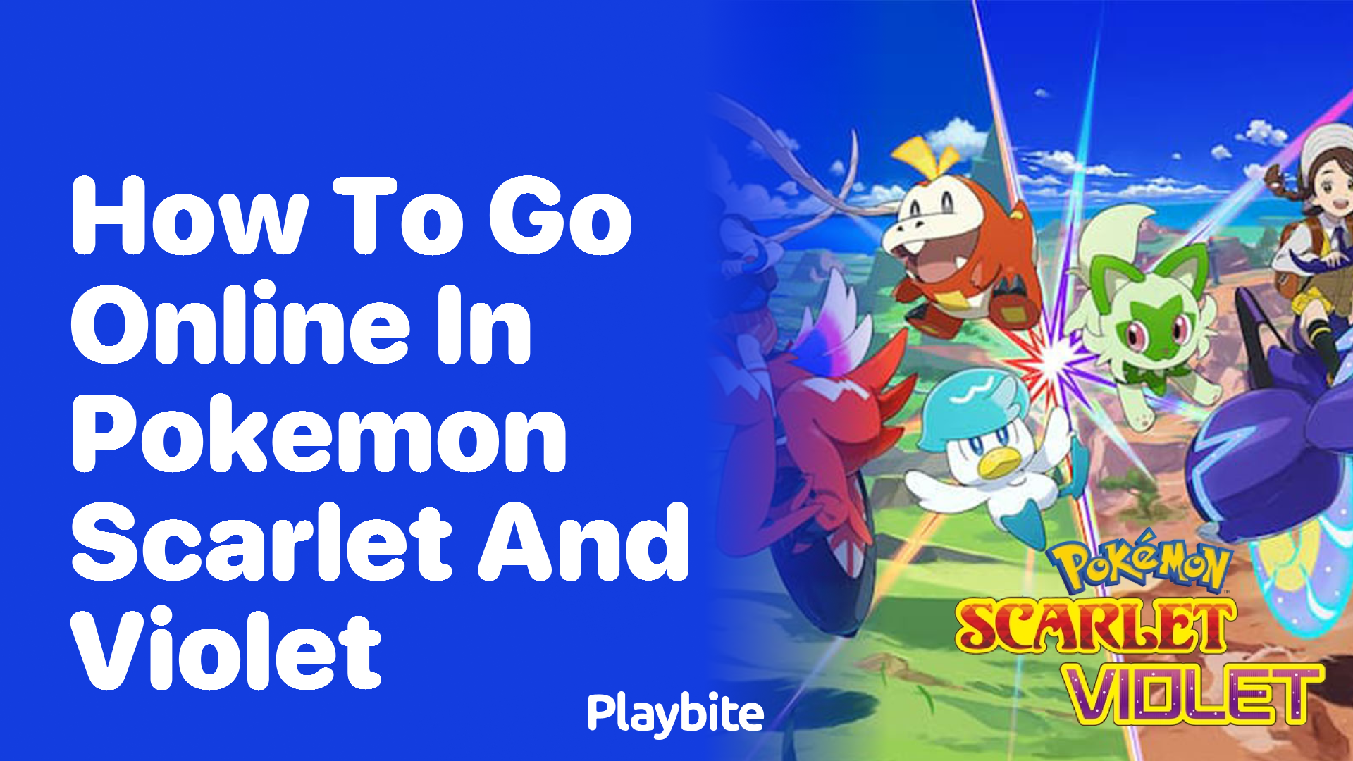 How to Go Online in Pokemon Scarlet and Violet