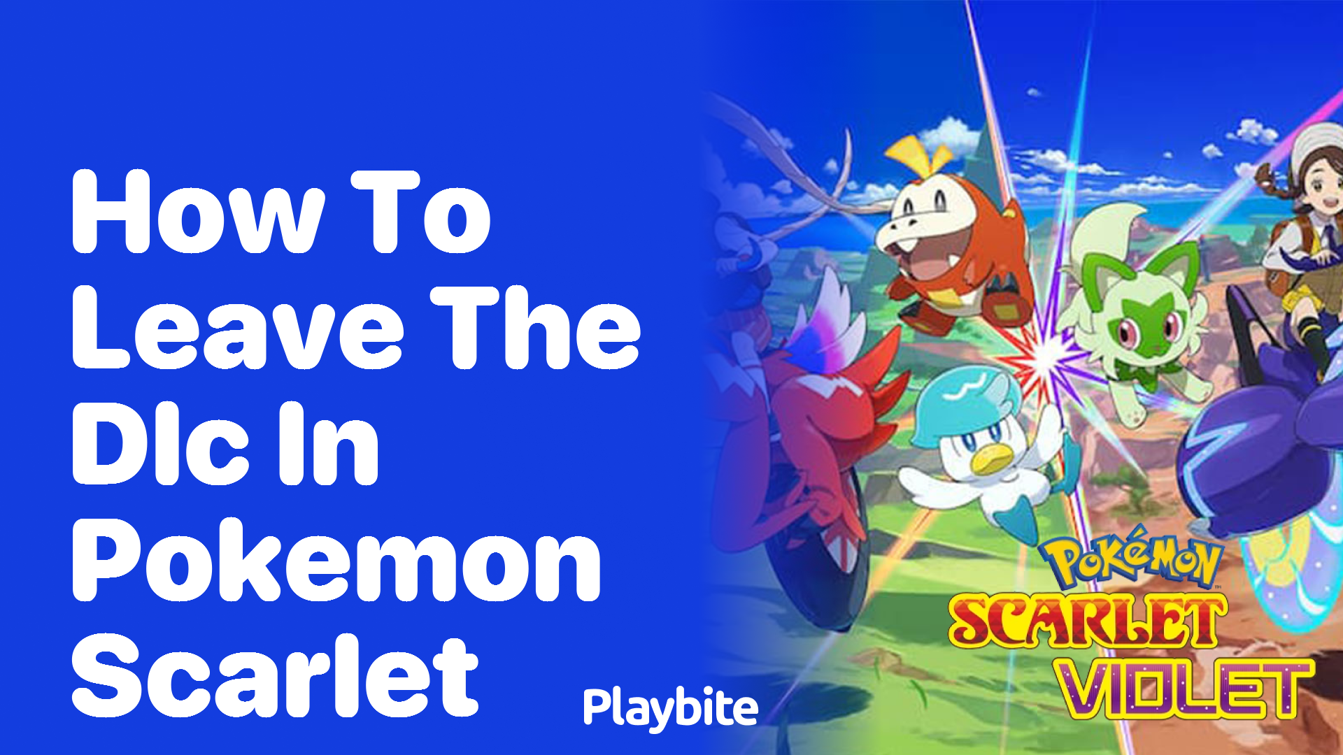 How to Leave the DLC in Pokemon Scarlet