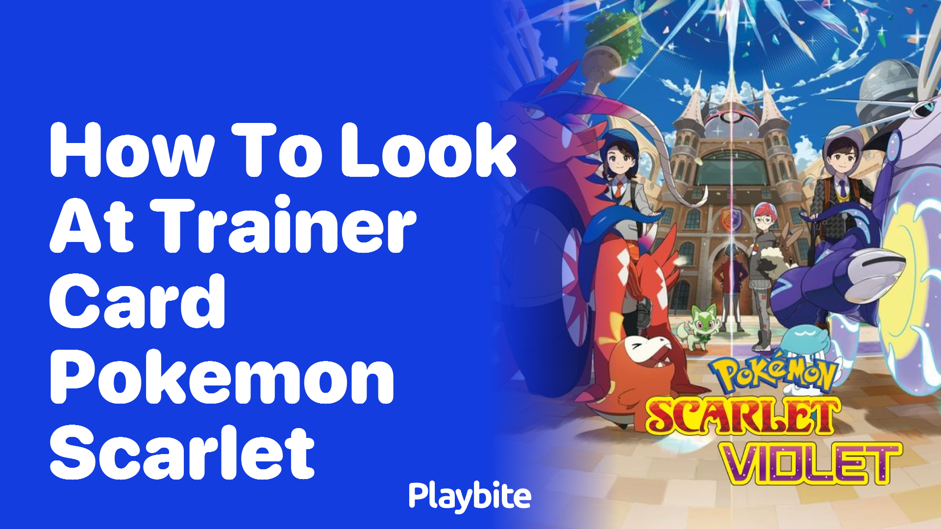 How to View Your Trainer Card in Pokemon Scarlet