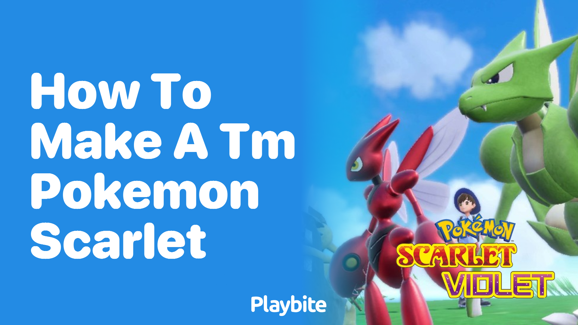 How to make a TM in Pokemon Scarlet