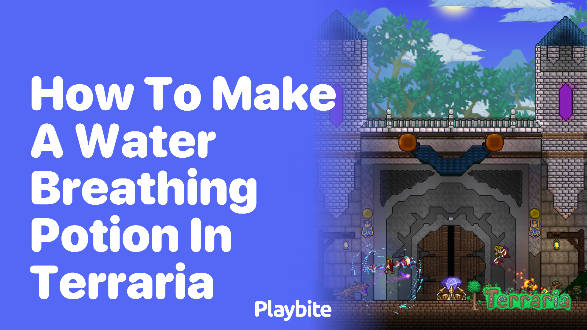 How to make a water breathing potion in Terraria Playbite