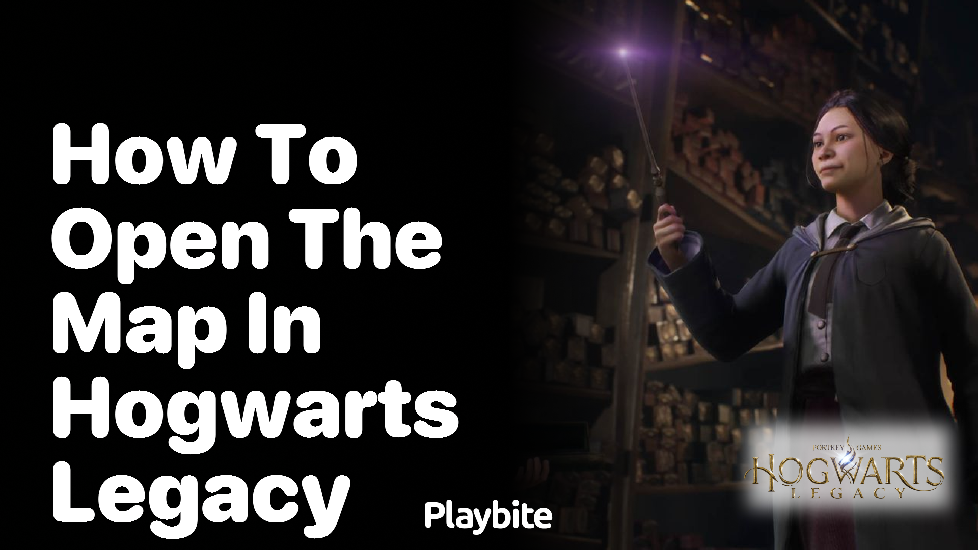 How to open the map in Hogwarts Legacy