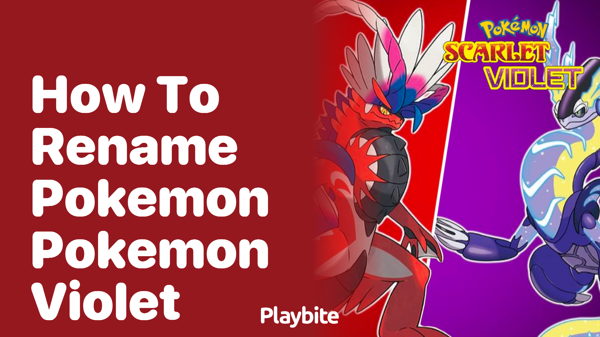 How to rename Pokemon in Pokemon Violet