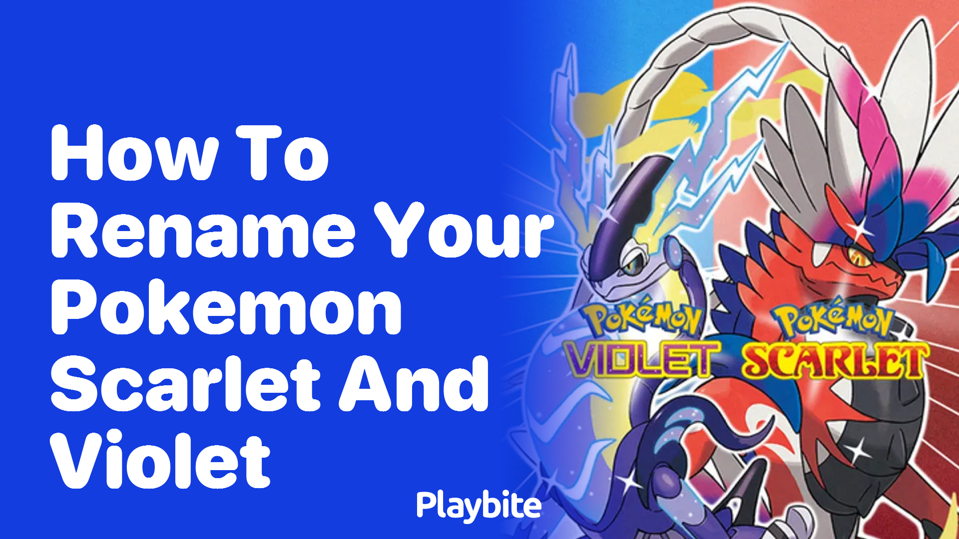 How to Rename Your Pokemon in Scarlet and Violet