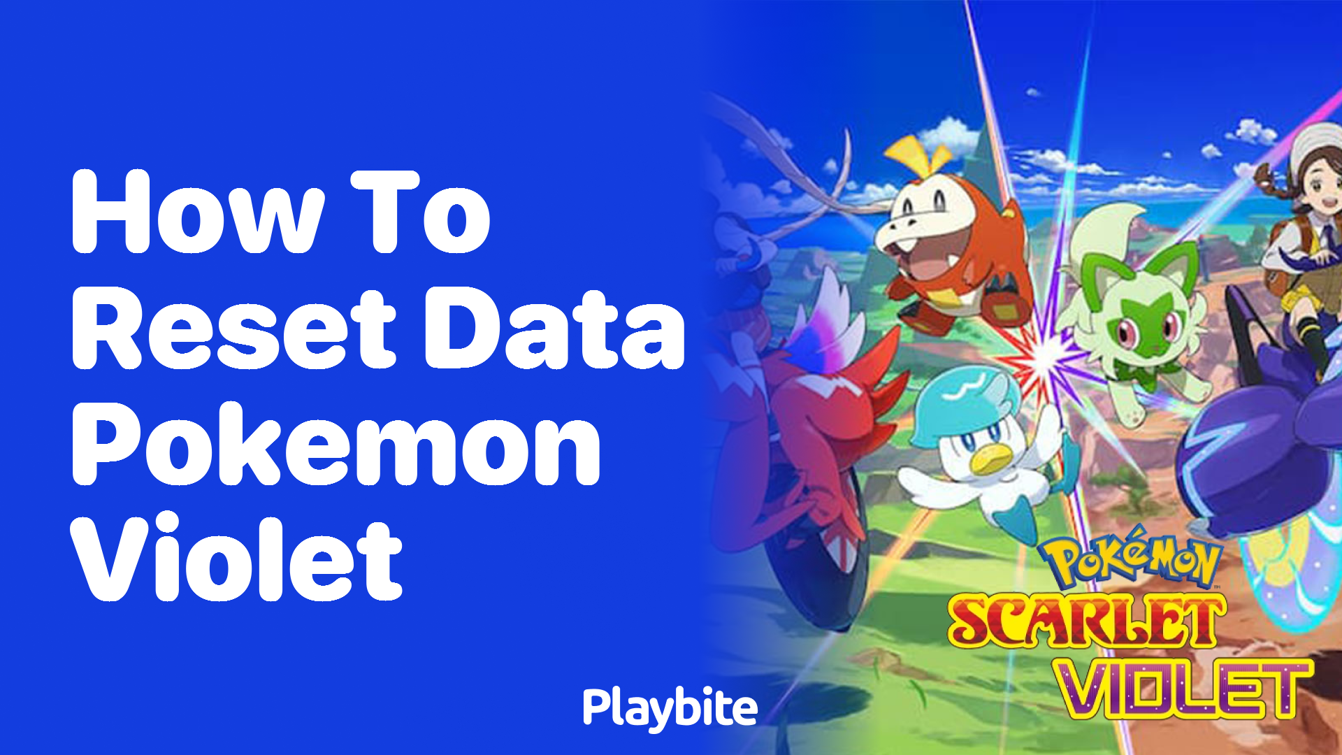 How to reset data in Pokemon Violet