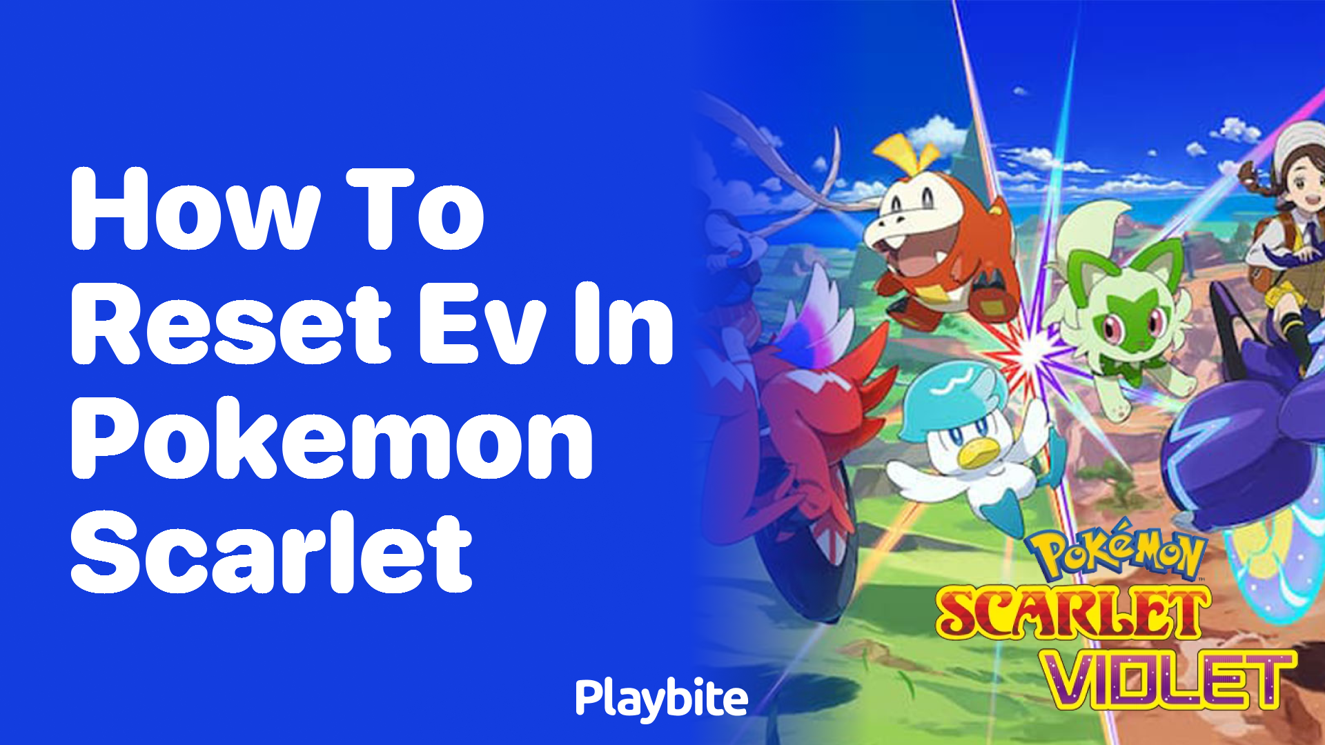 How to reset EV in Pokemon Scarlet