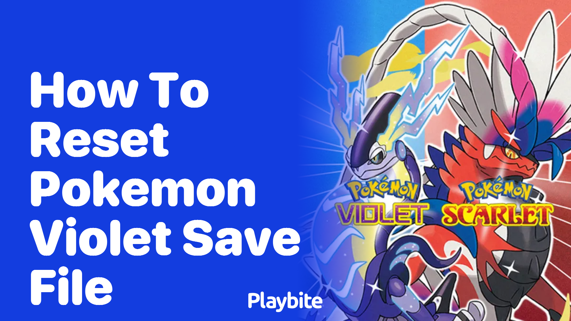 How to reset Pokemon Violet save file