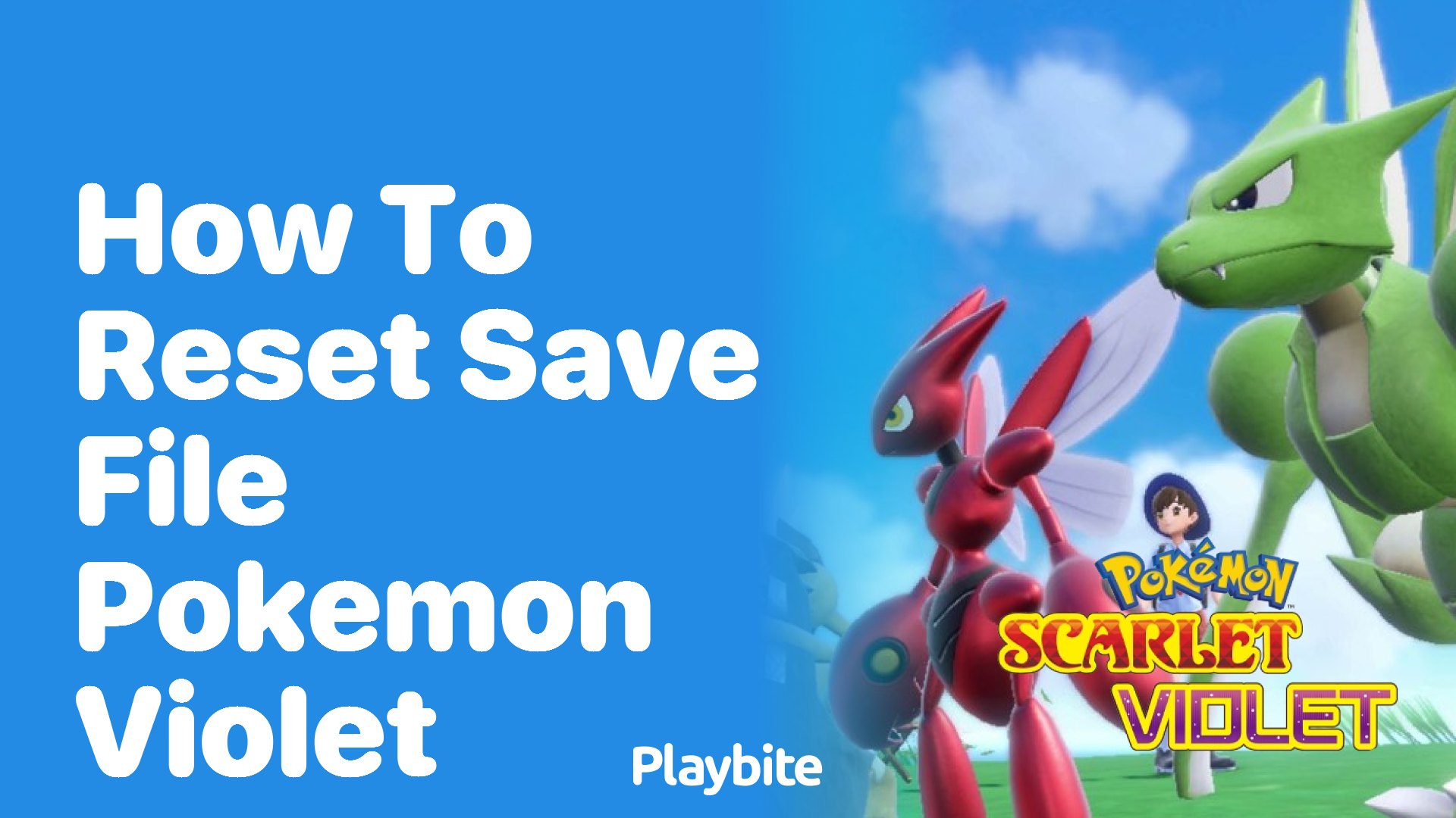 How to reset save file in Pokemon Violet