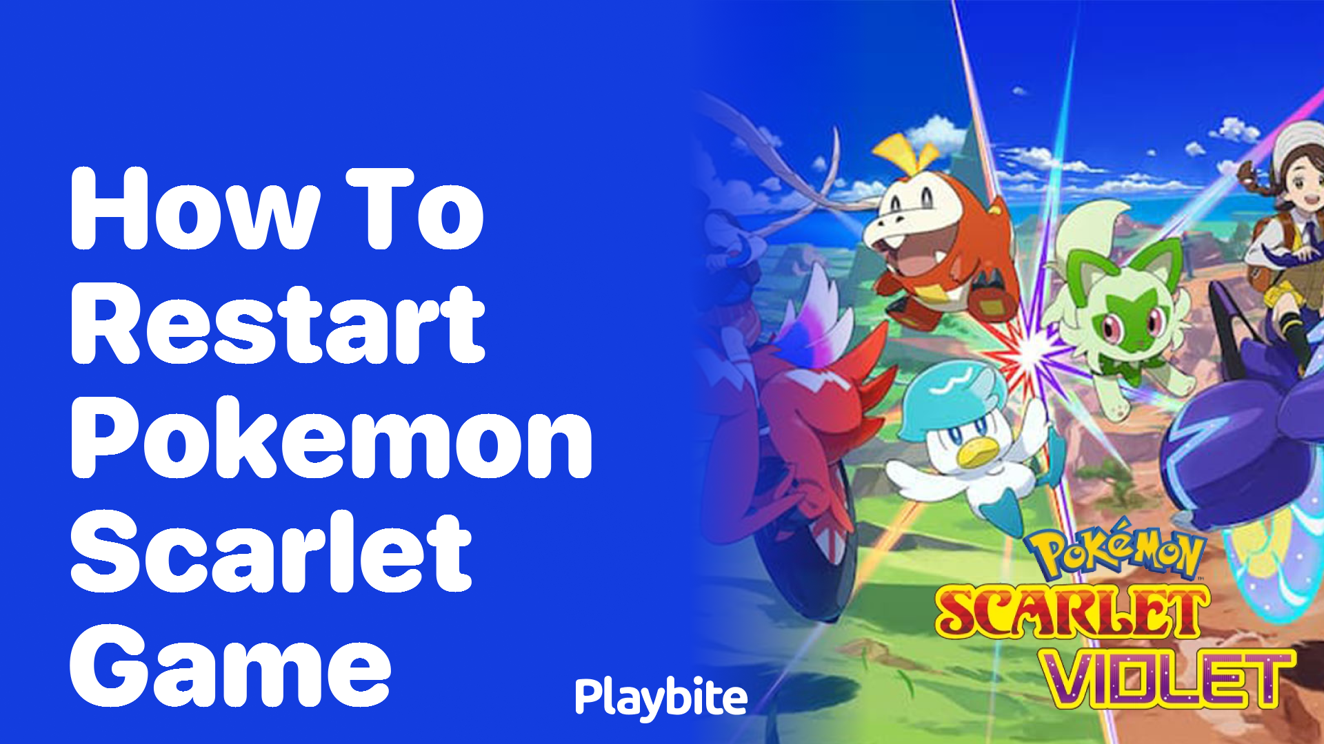 How to Restart Pokemon Scarlet Game