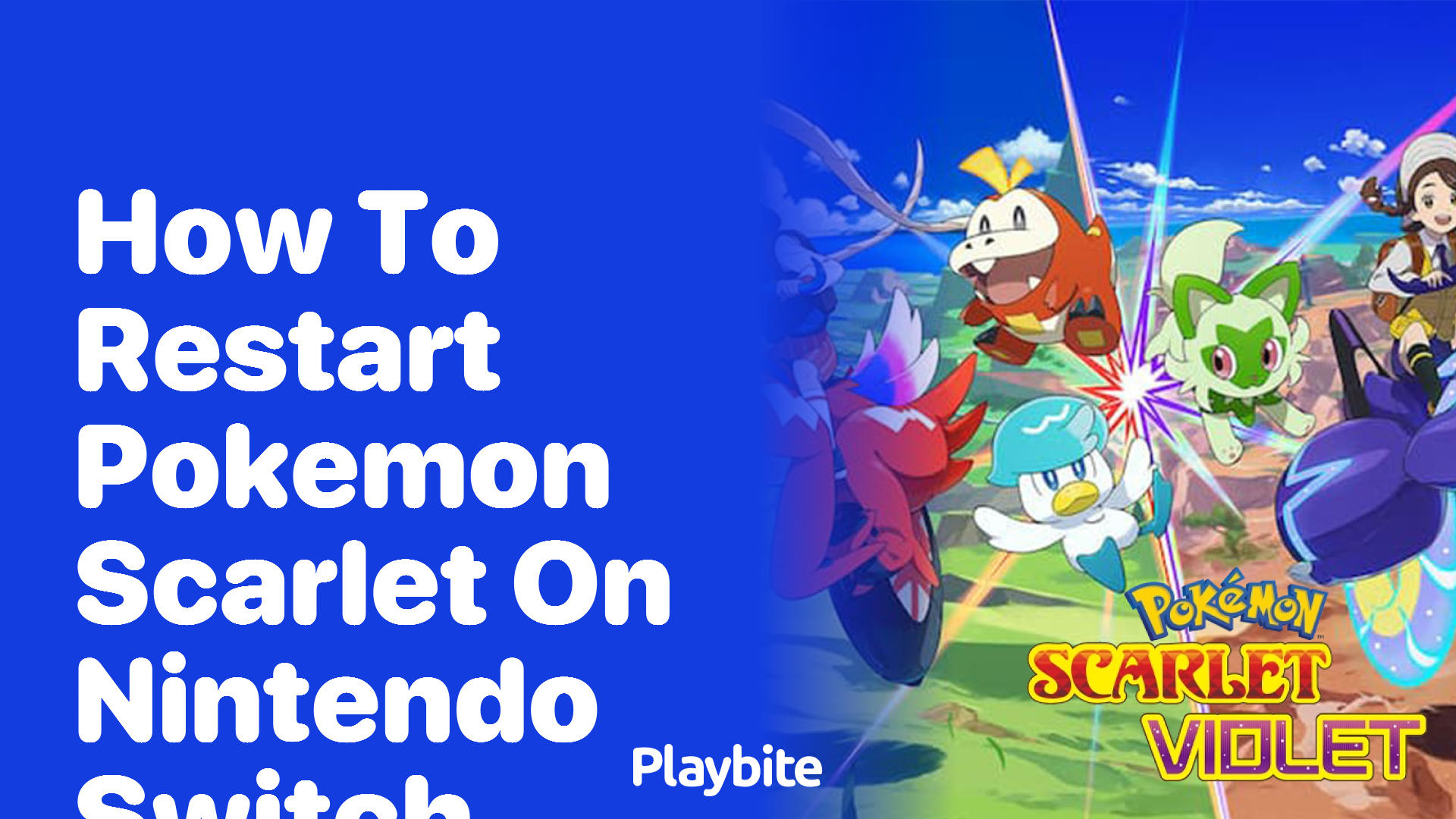 How to Restart Pokemon Scarlet on Nintendo Switch