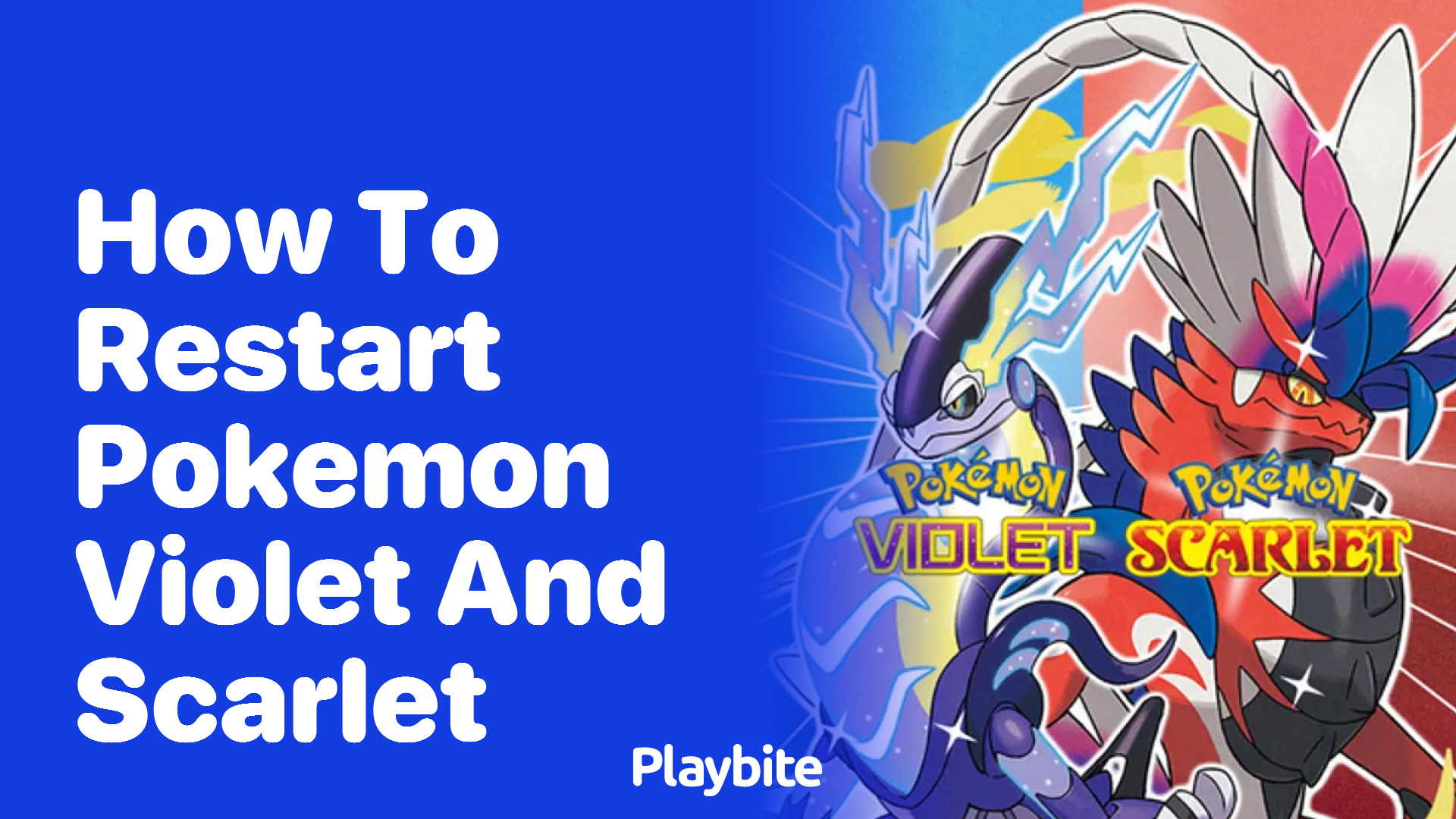 How to Restart Pokemon Violet and Scarlet