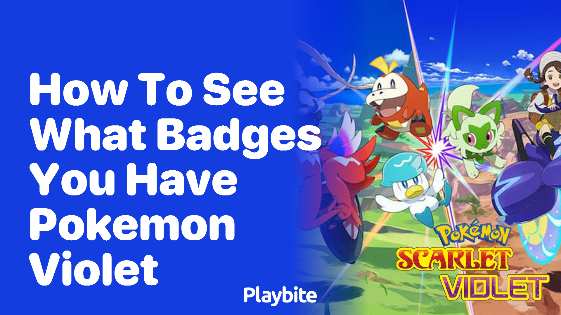 How to see what badges you have in Pokemon Violet