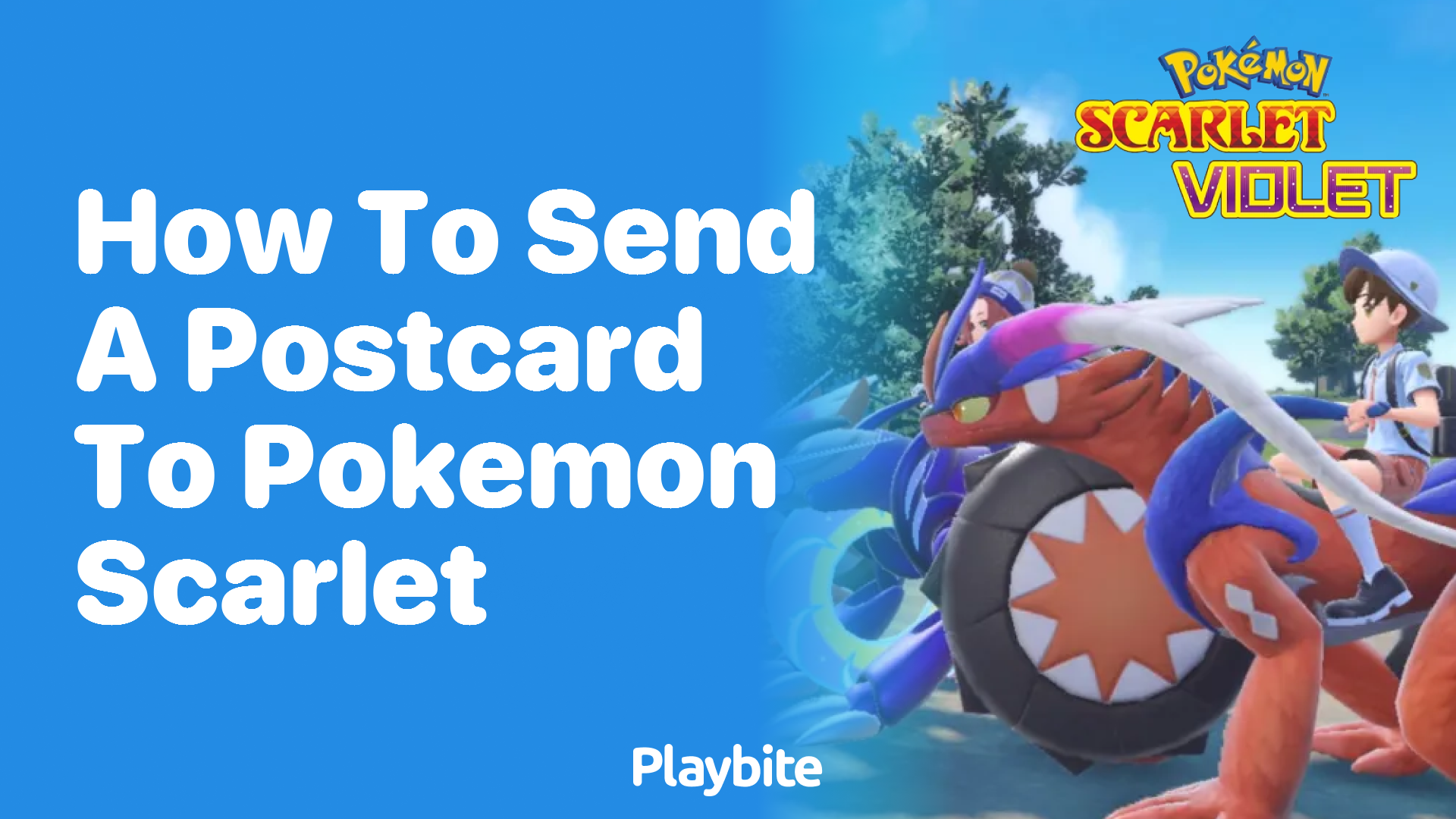 How to send a postcard in Pokemon Scarlet
