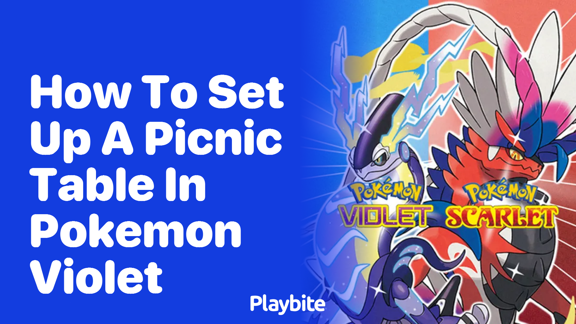 How to set up a picnic table in Pokémon Violet