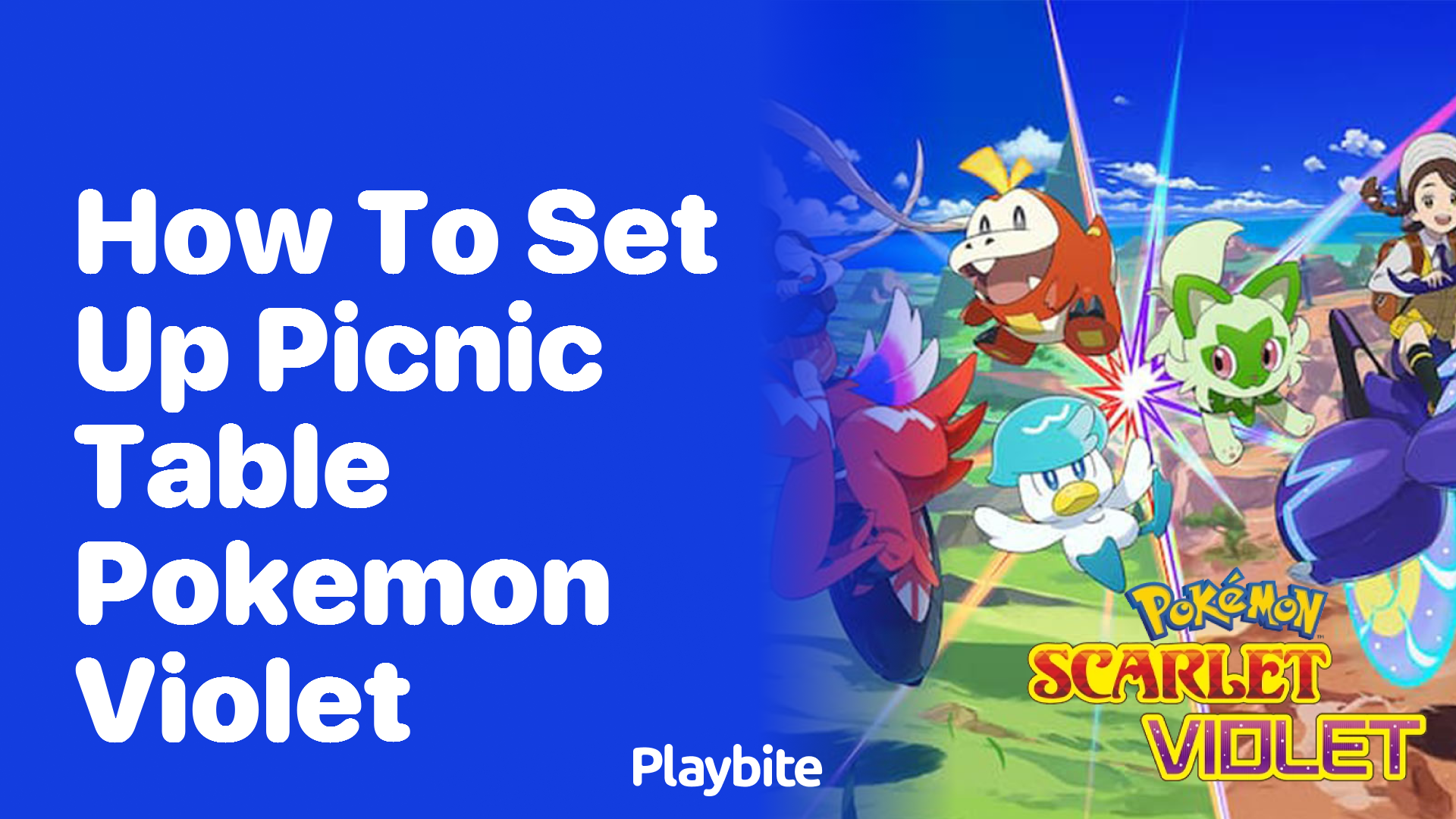 How to Set Up a Picnic Table in Pokemon Violet