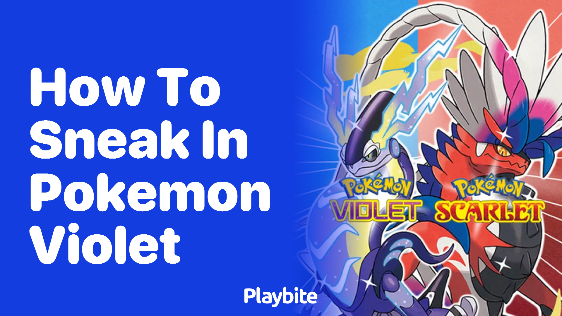 How to Sneak in Pokémon Violet