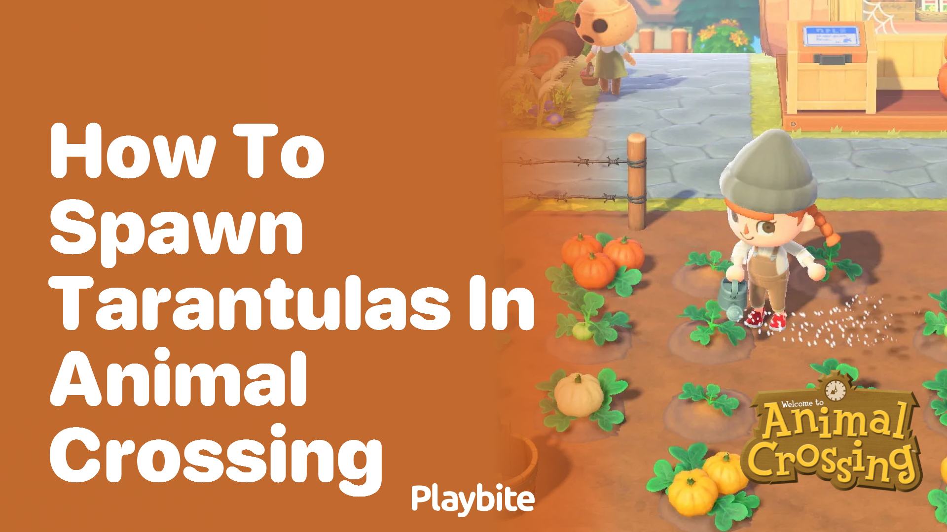 How to Spawn Tarantulas in Animal Crossing Playbite