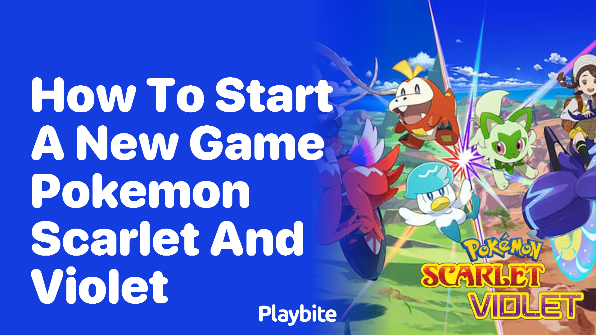 How to start a new game in Pokemon Scarlet and Violet