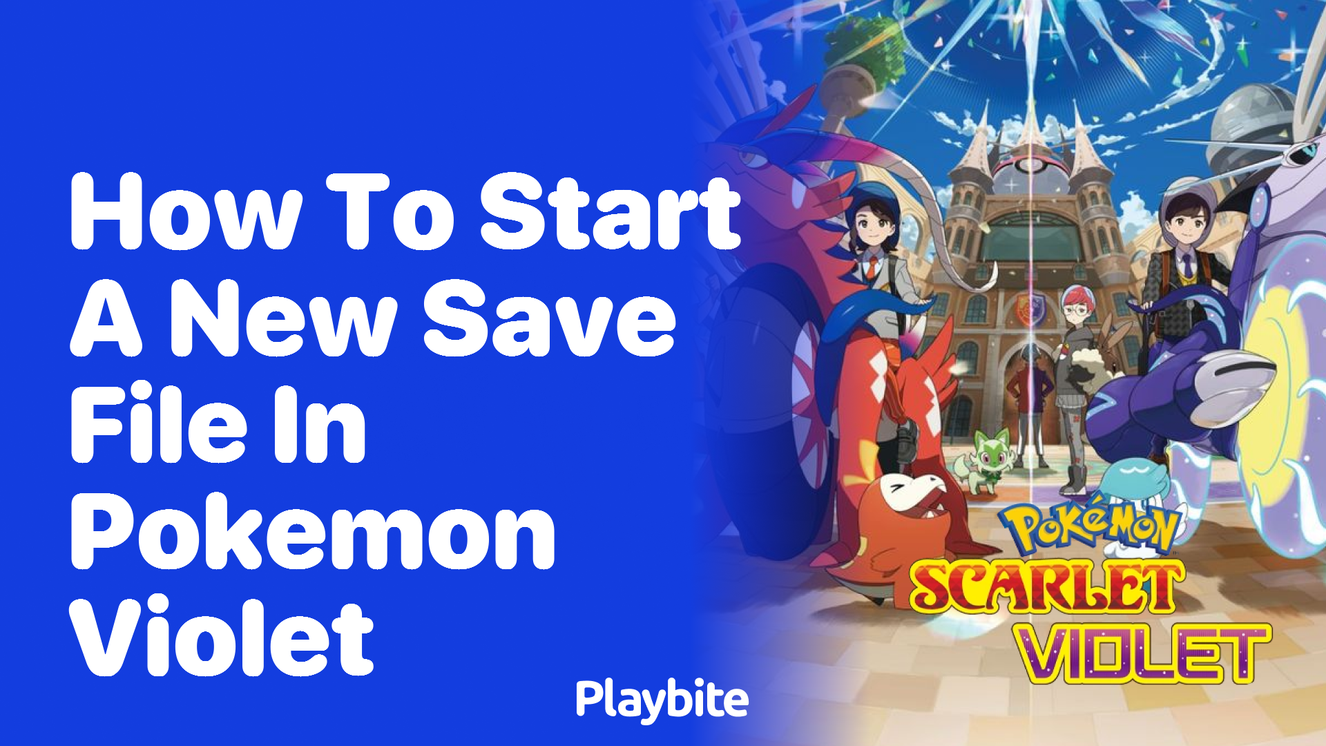 How to Start a New Save File in Pokemon Violet