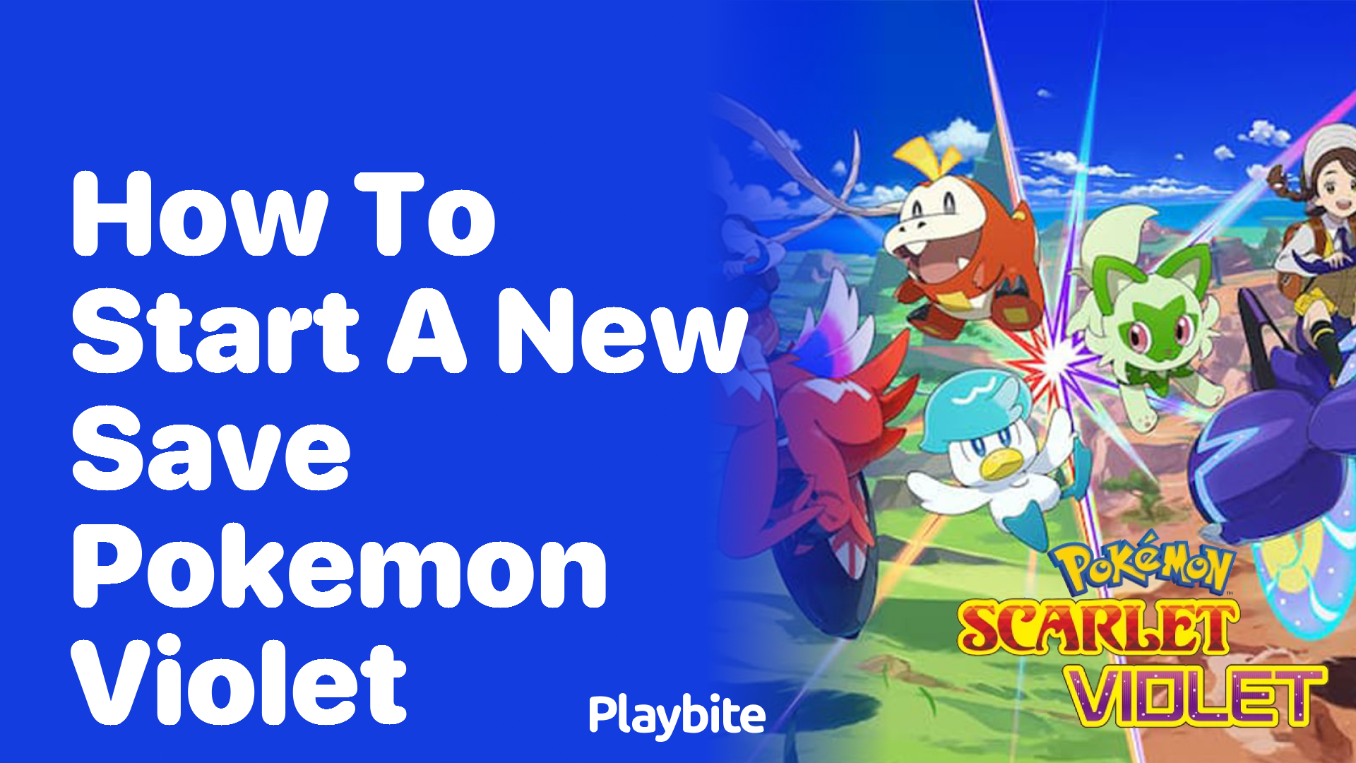 How to Start a New Save in Pokemon Violet