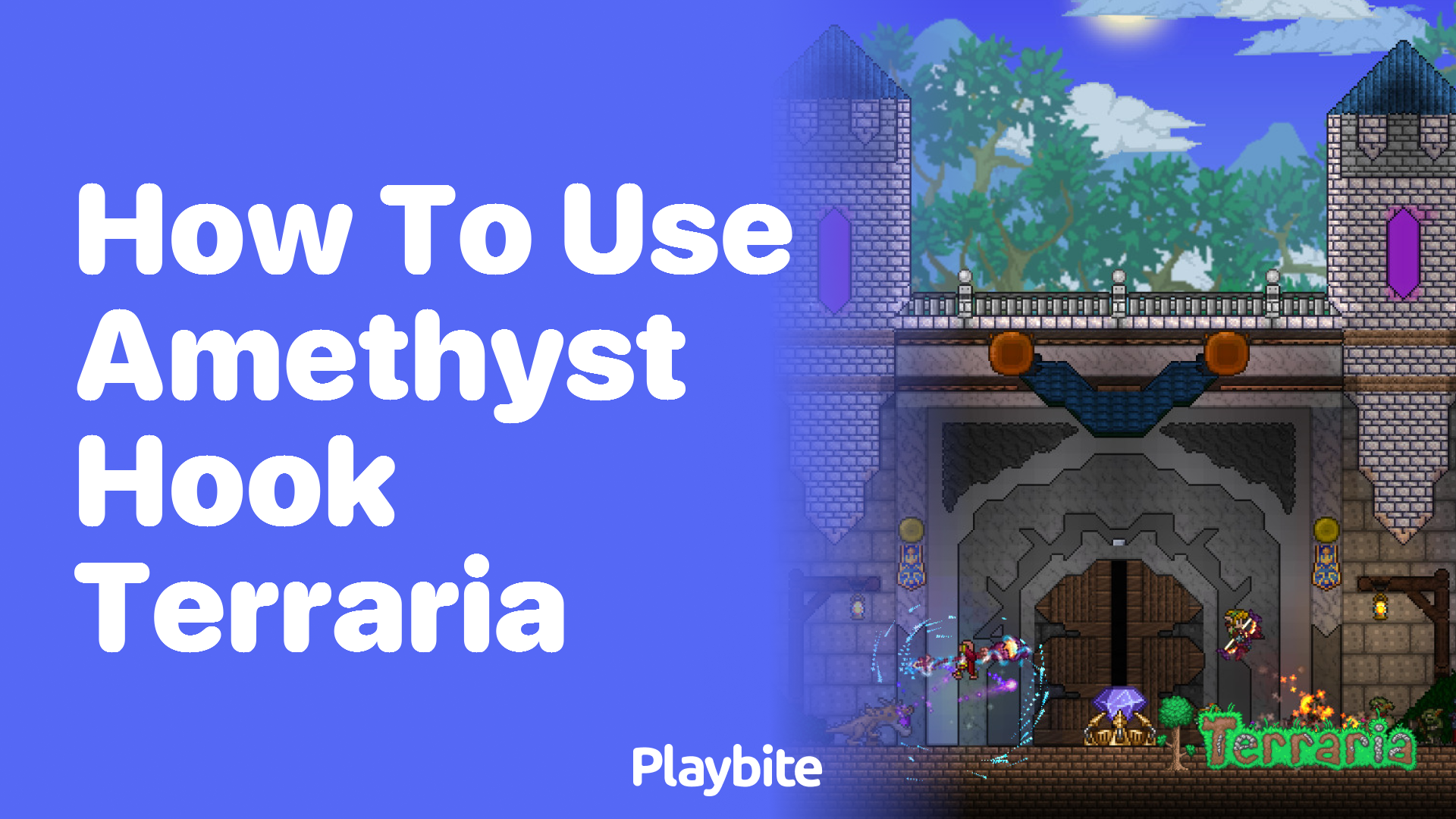 How to use the Amethyst Hook in Terraria