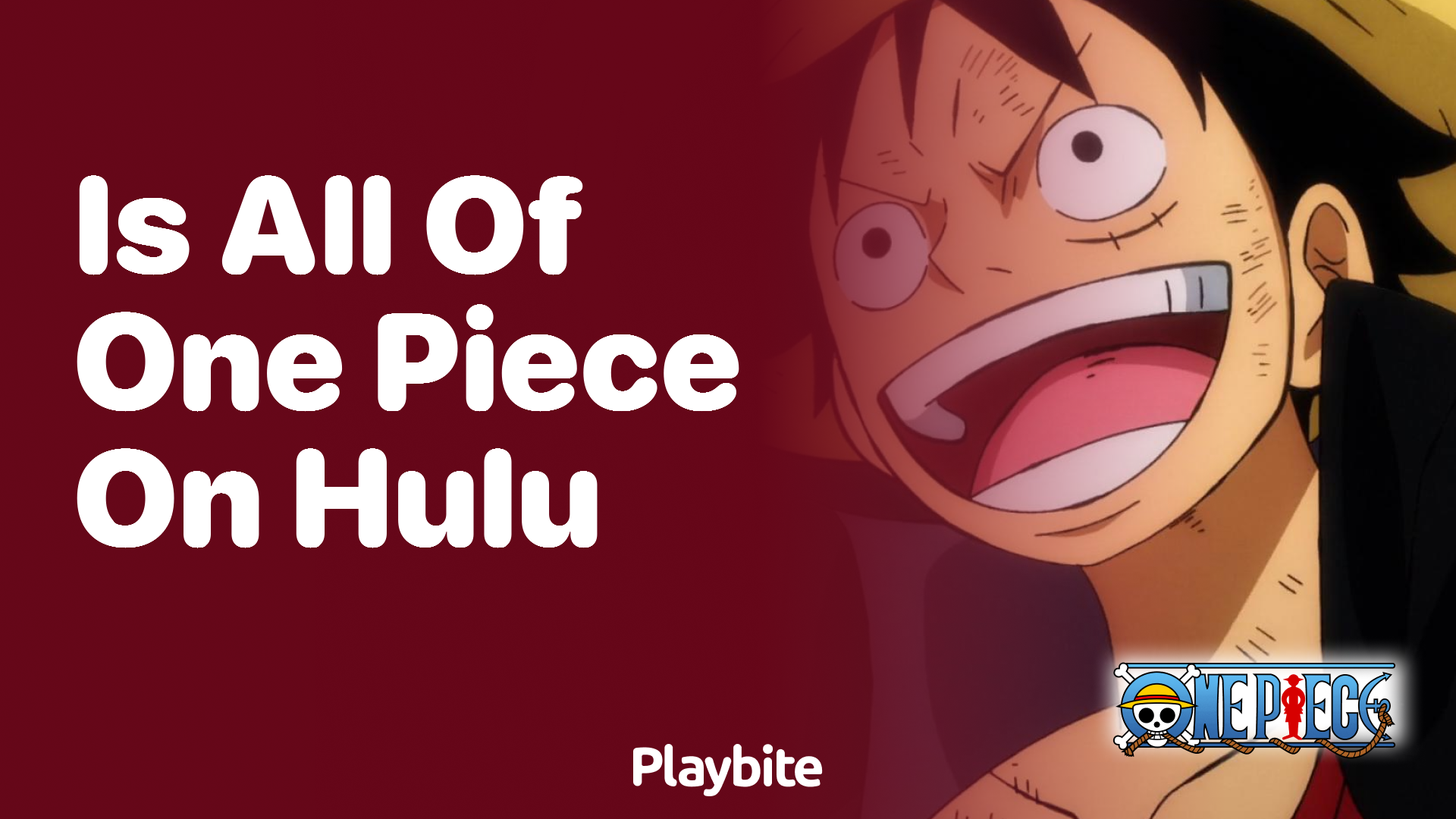 Is All of One Piece Available on Hulu?