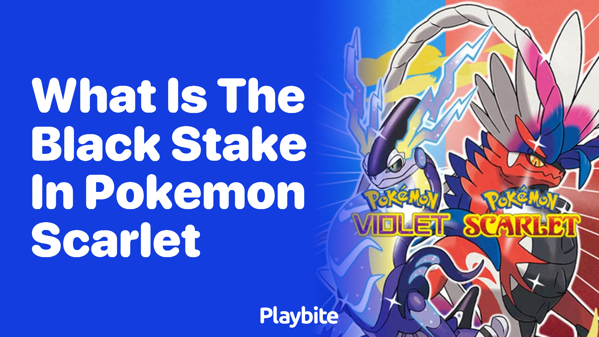 What is the black stake in Pokemon Scarlet?